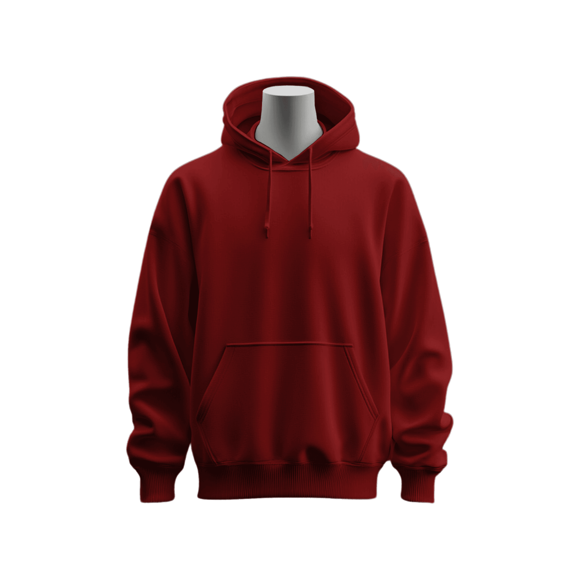 Kırmızı Basic Regular Hoodie