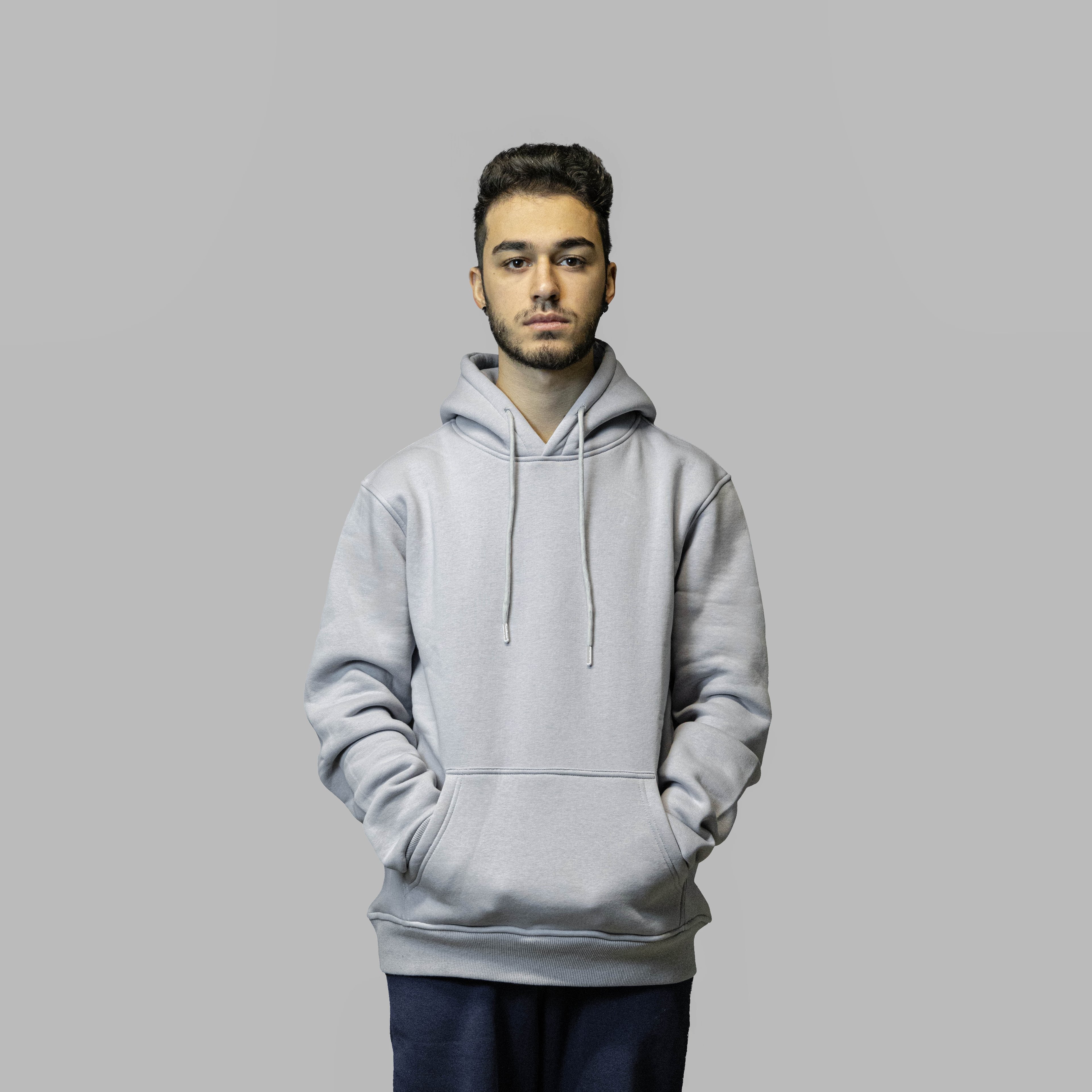 Gri Basic Regular Hoodie