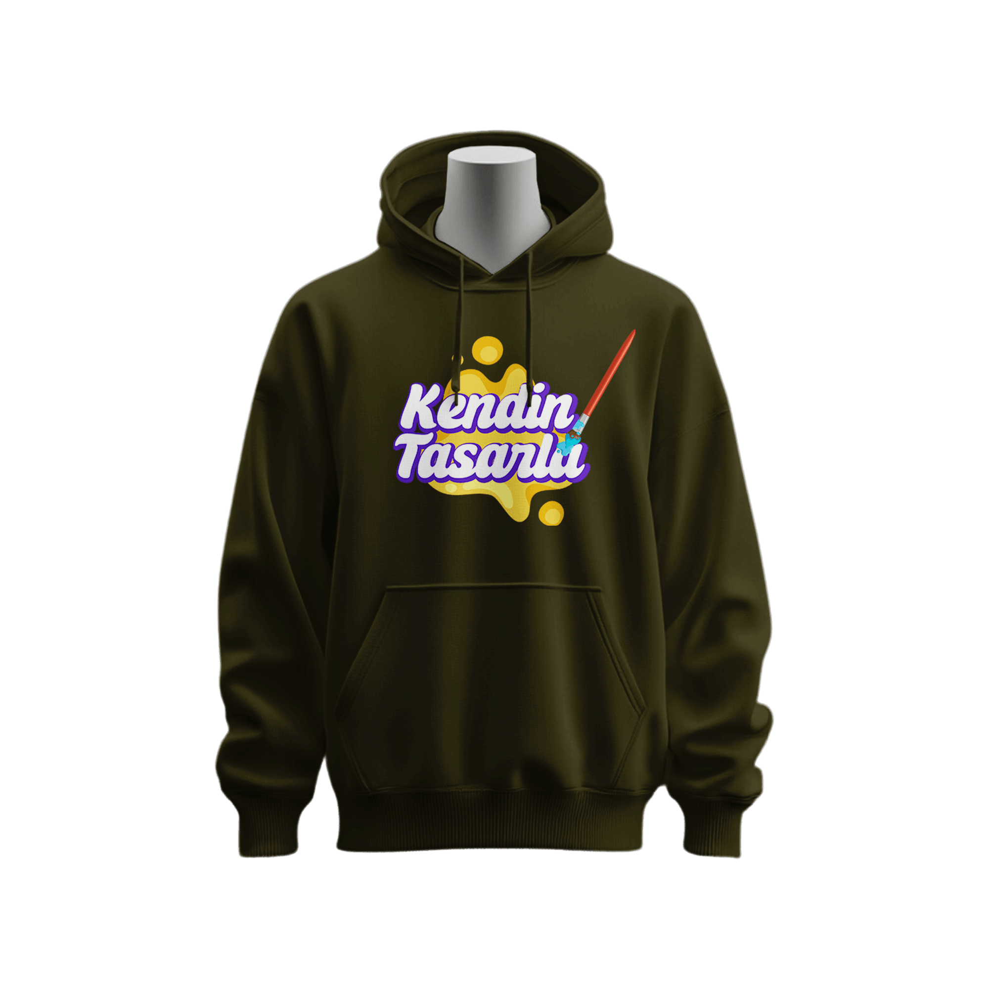 Haki Basic Regular Hoodie Tarzını Yarat 🎨🖌️