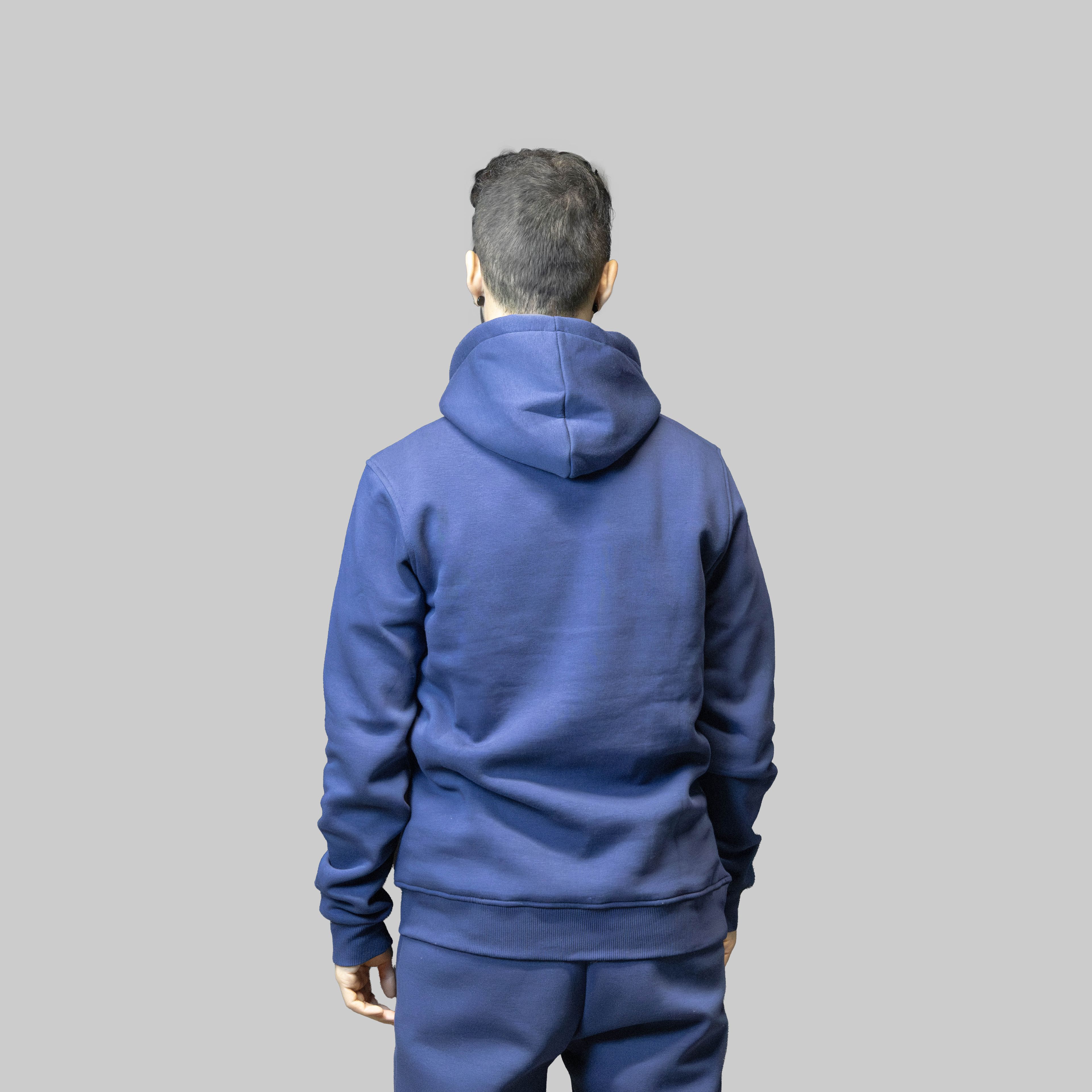 Lacivert Basic Regular Hoodie