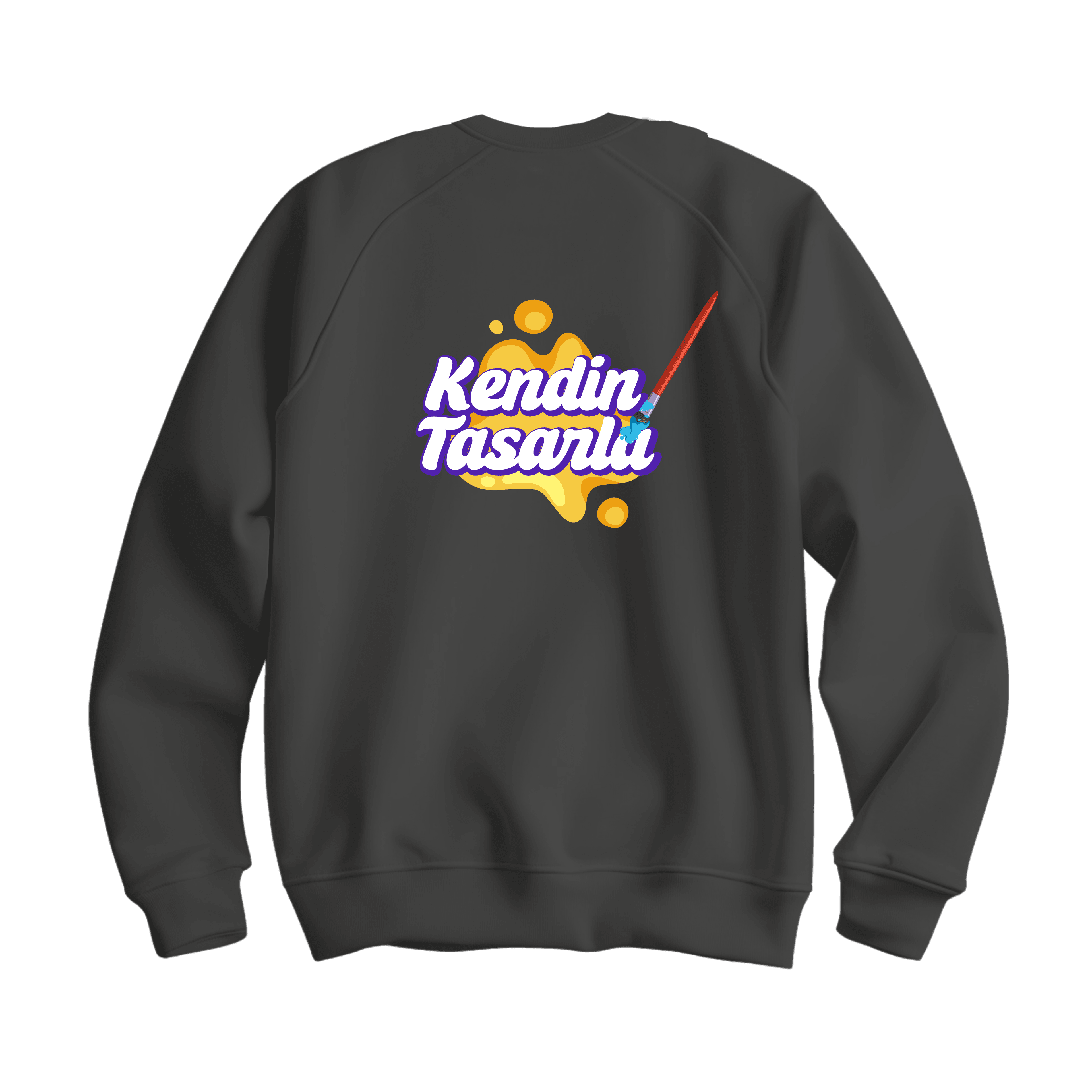 Kadın Basic Sweatshirt Antrasit Tarzını Yarat 🎨🖌️