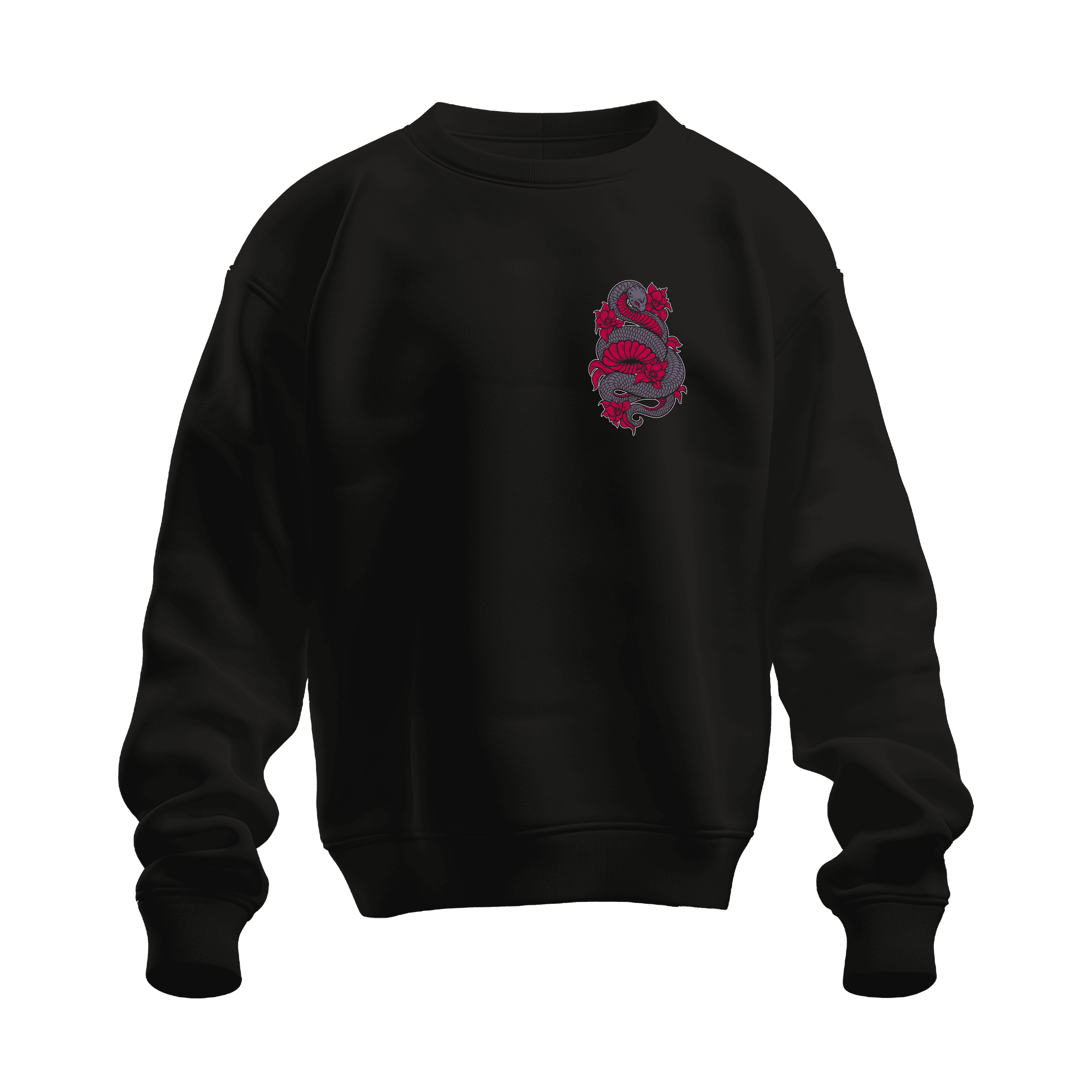 Pink Snake Sweatshirt - Erkek