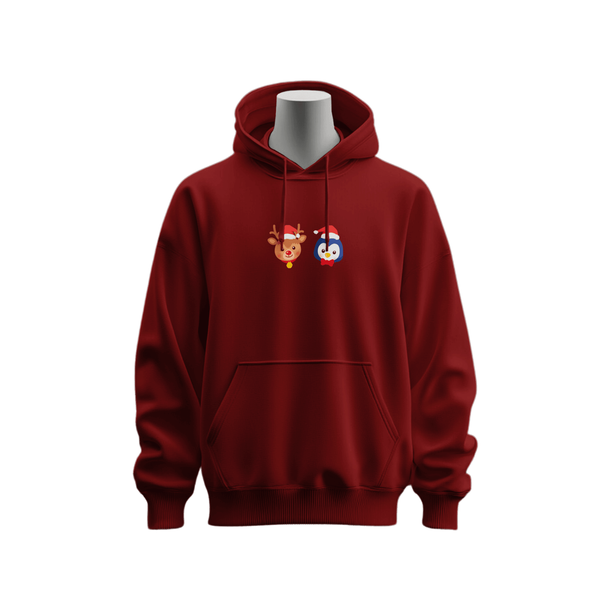 Yılbaşı Koleksiyonu-Geyik ve Penguen Hoodie