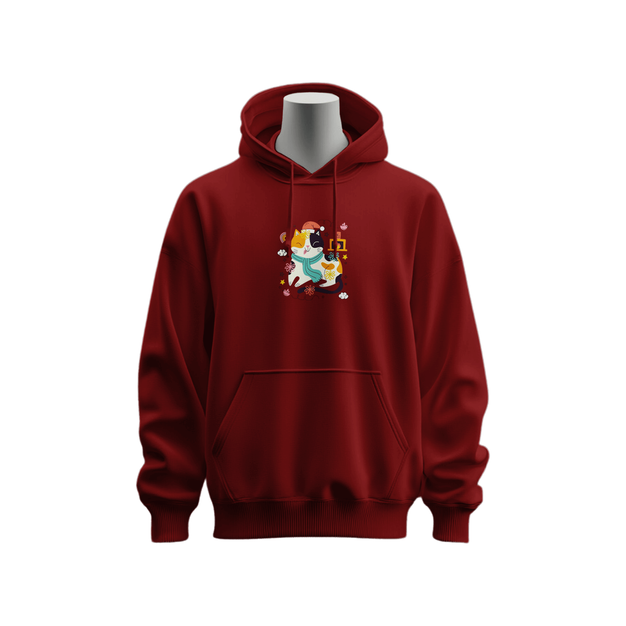 Yılbaşı Koleksiyonu-Kedi Hoodie