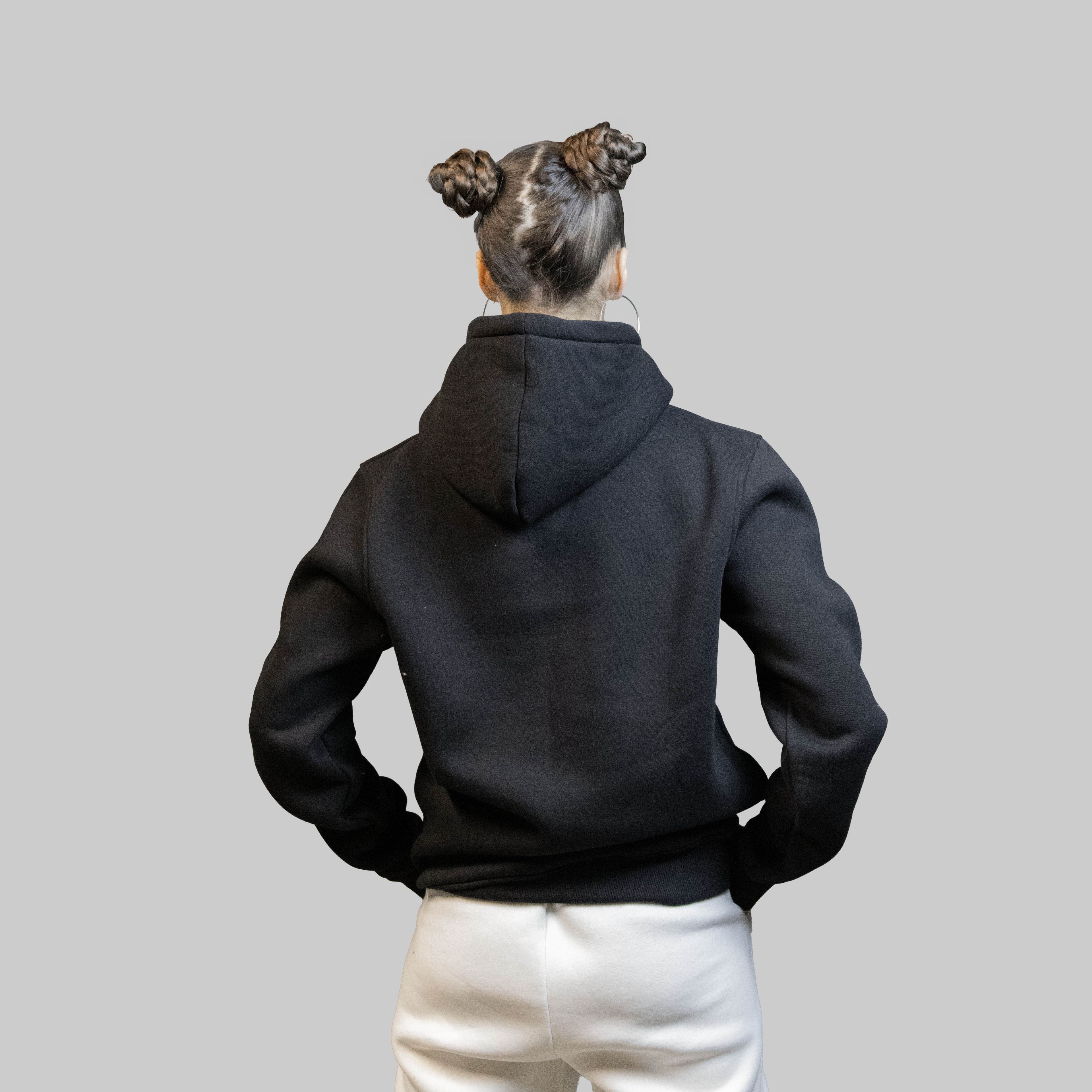 Siyah Basic Regular Hoodie