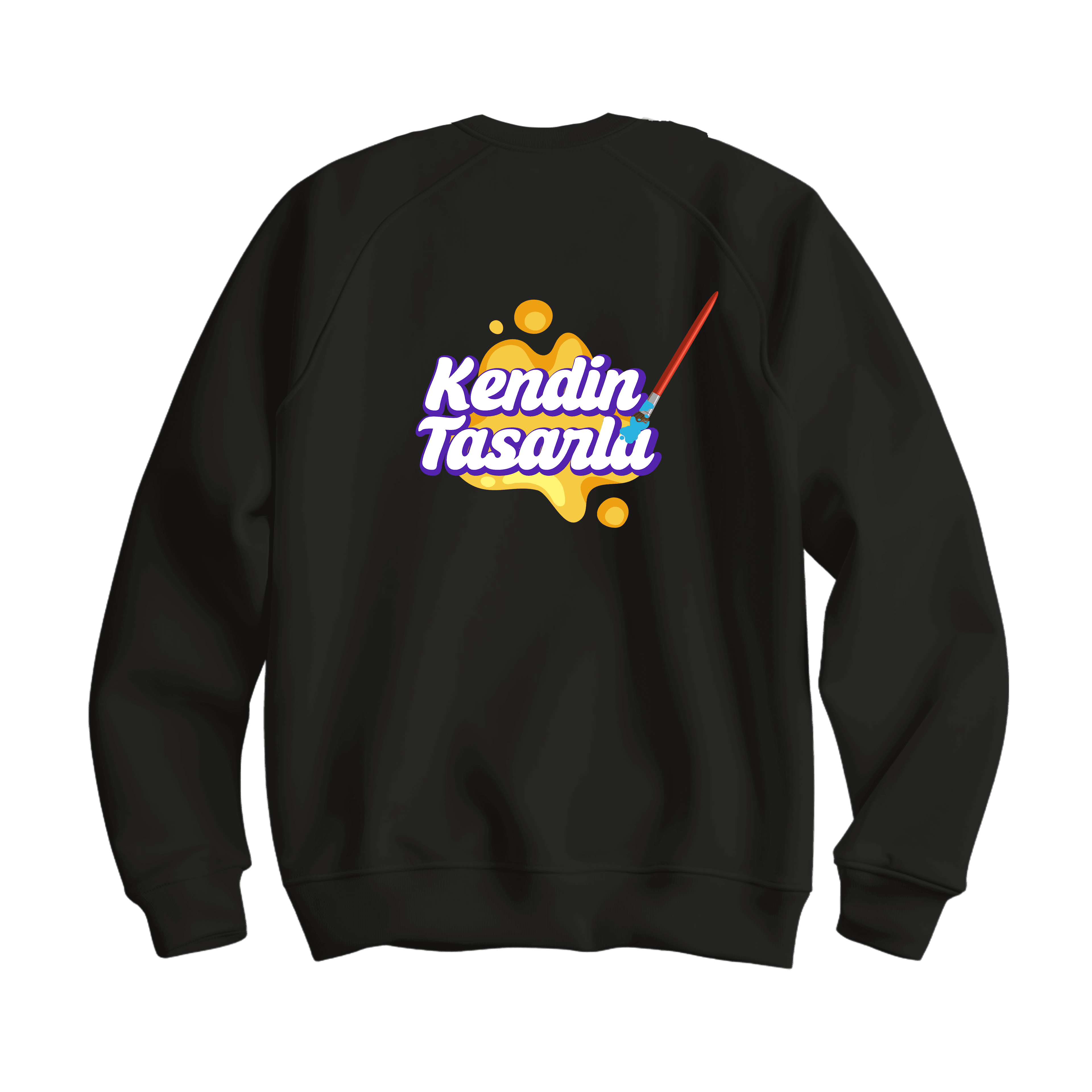 Kadın Basic Sweatshirt Siyah Tarzını Yarat 🎨🖌️