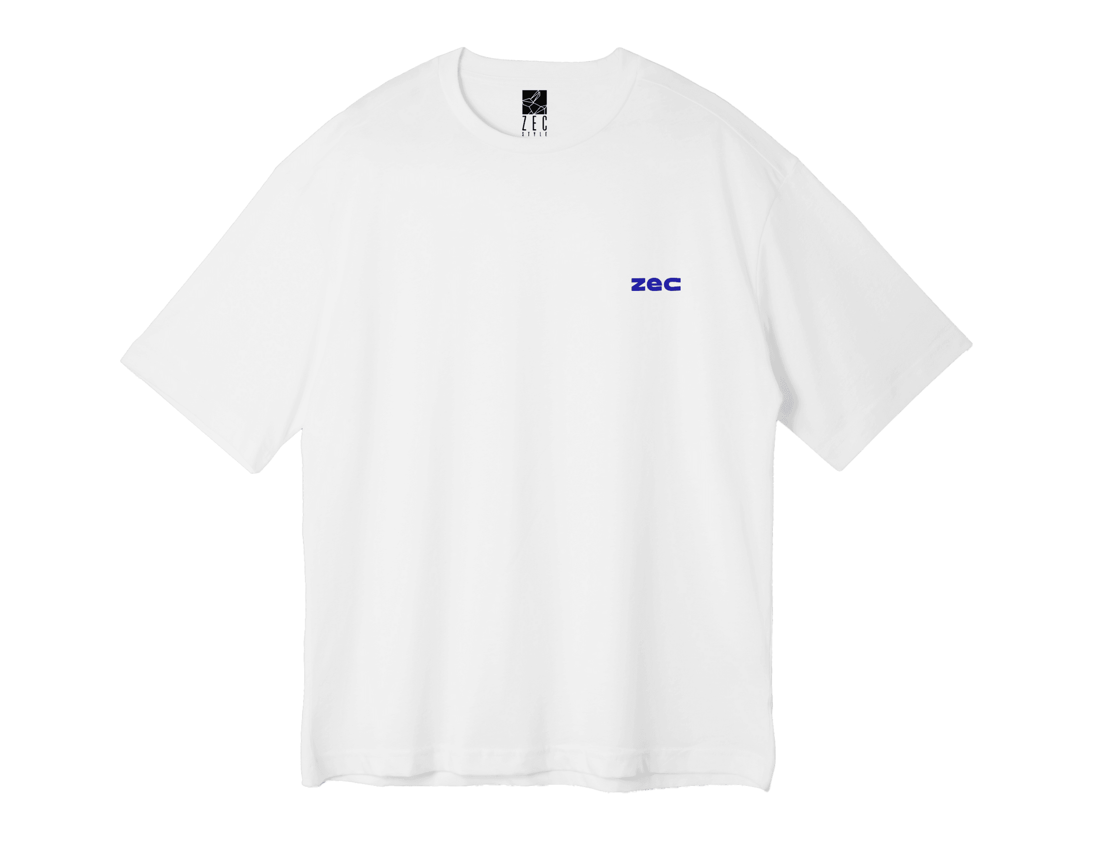 Beyaz Oversize Unisex T-shirt 23B