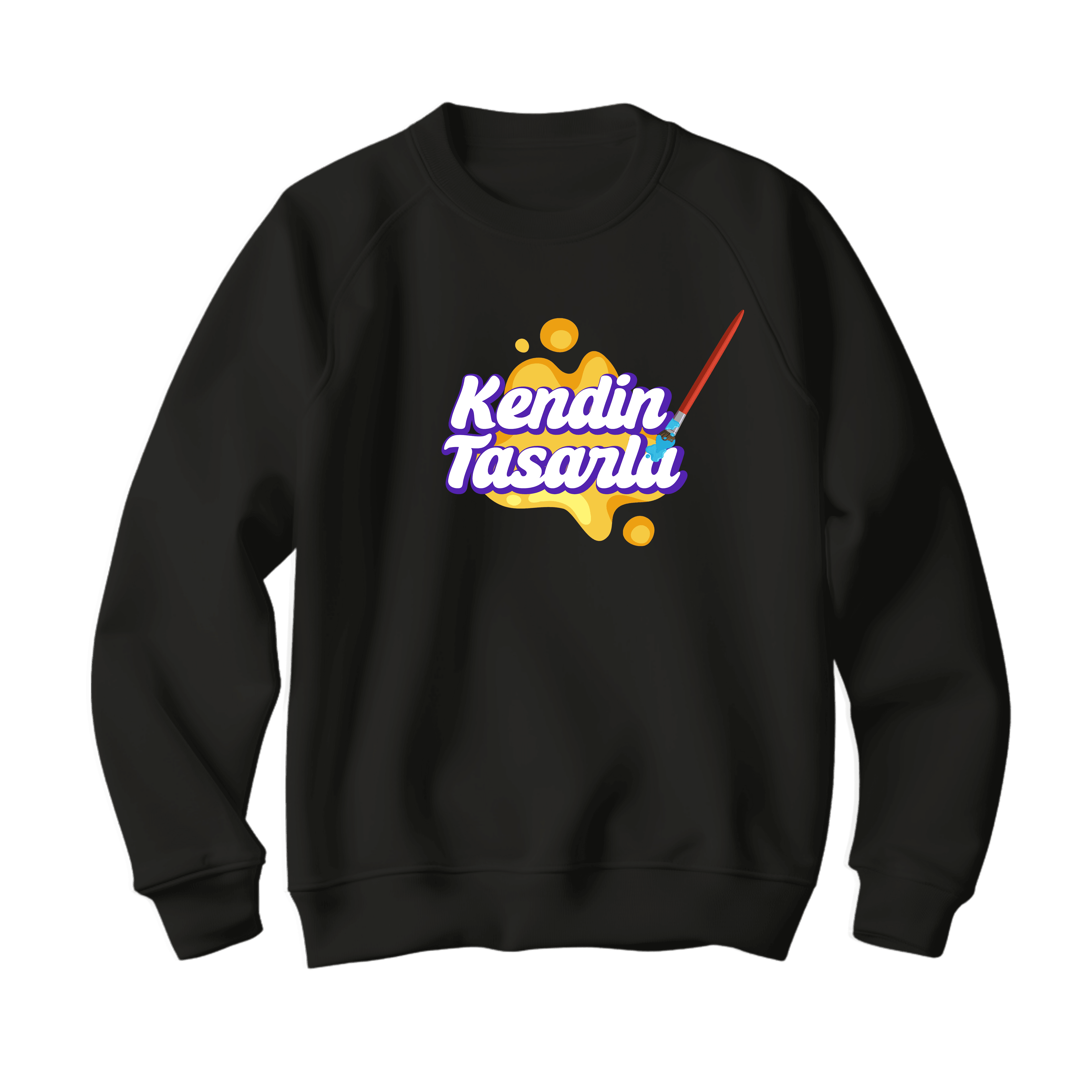 Kadın Basic Sweatshirt Siyah Tarzını Yarat 🎨🖌️