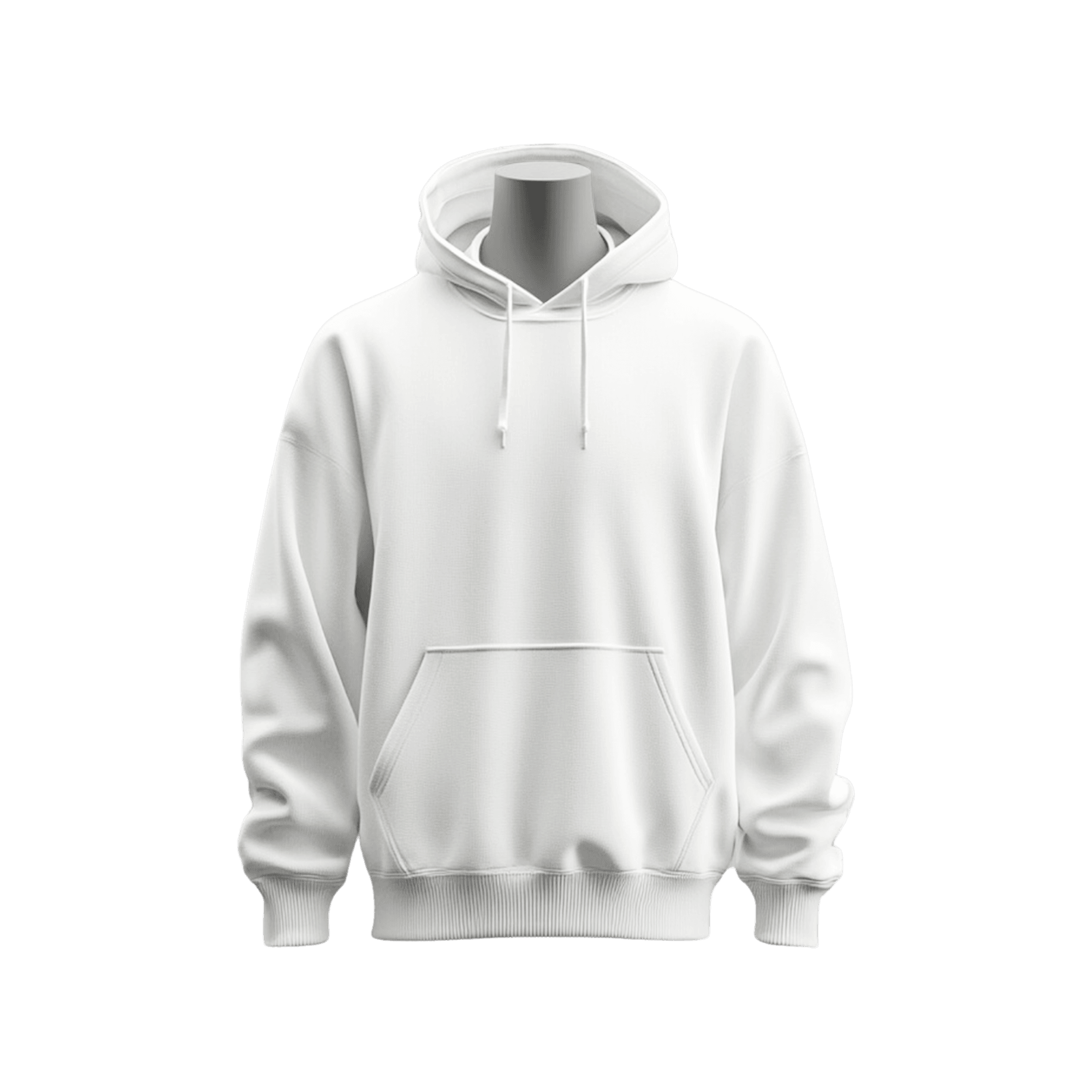 Ekru Basic Regular Hoodie