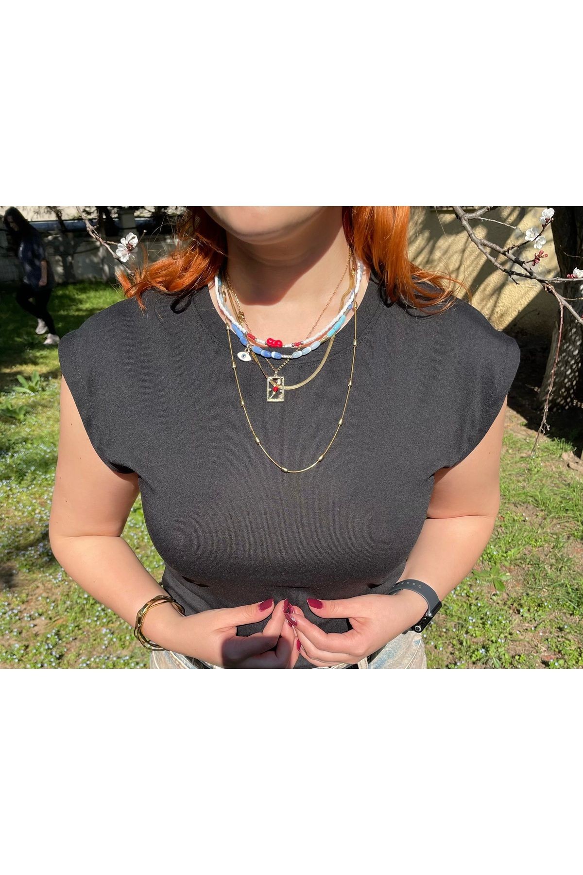 Dik Kollu Basic Tshirt