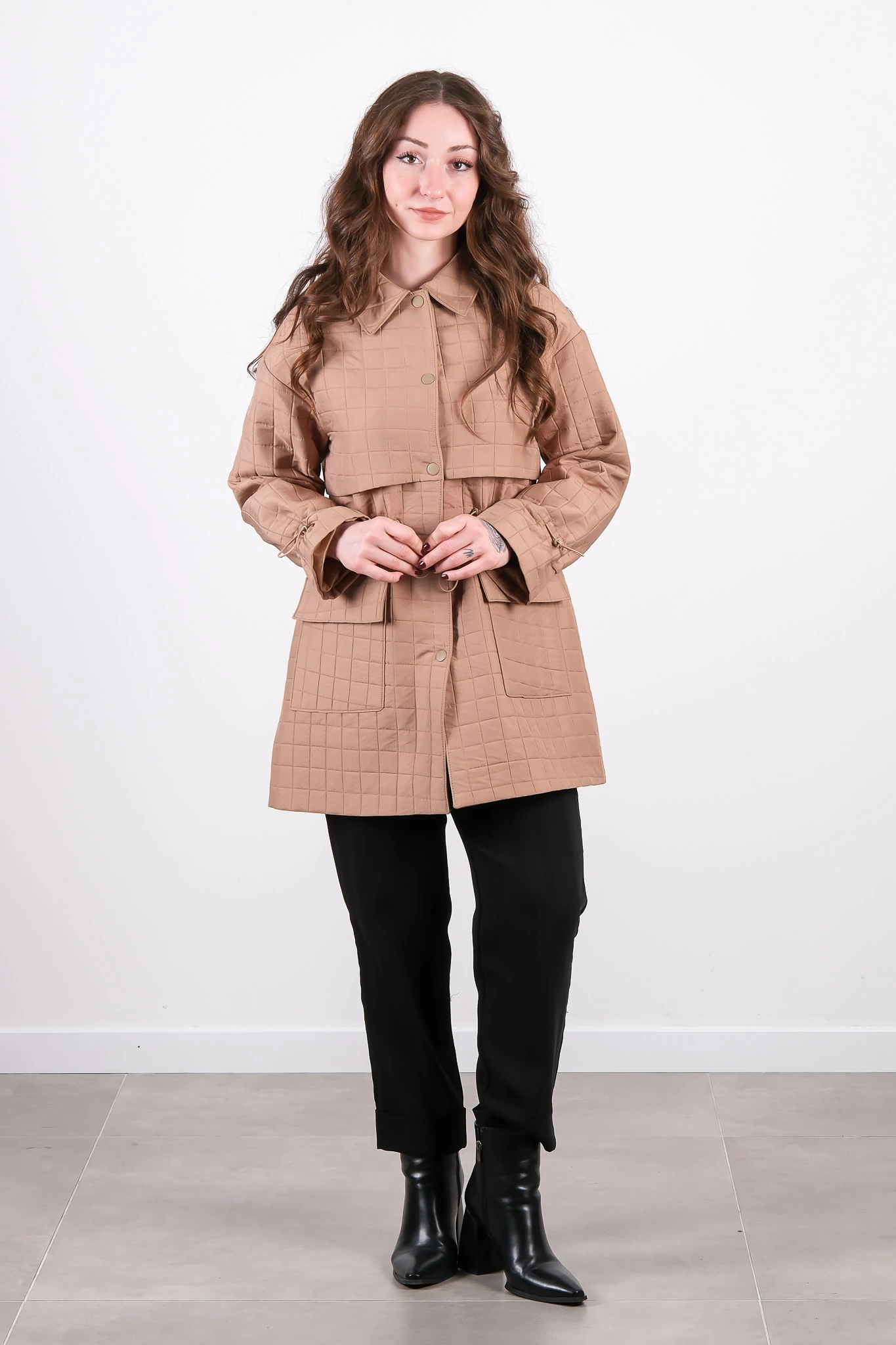 W-26-803 MASSİMO DONNA CEKET - Camel