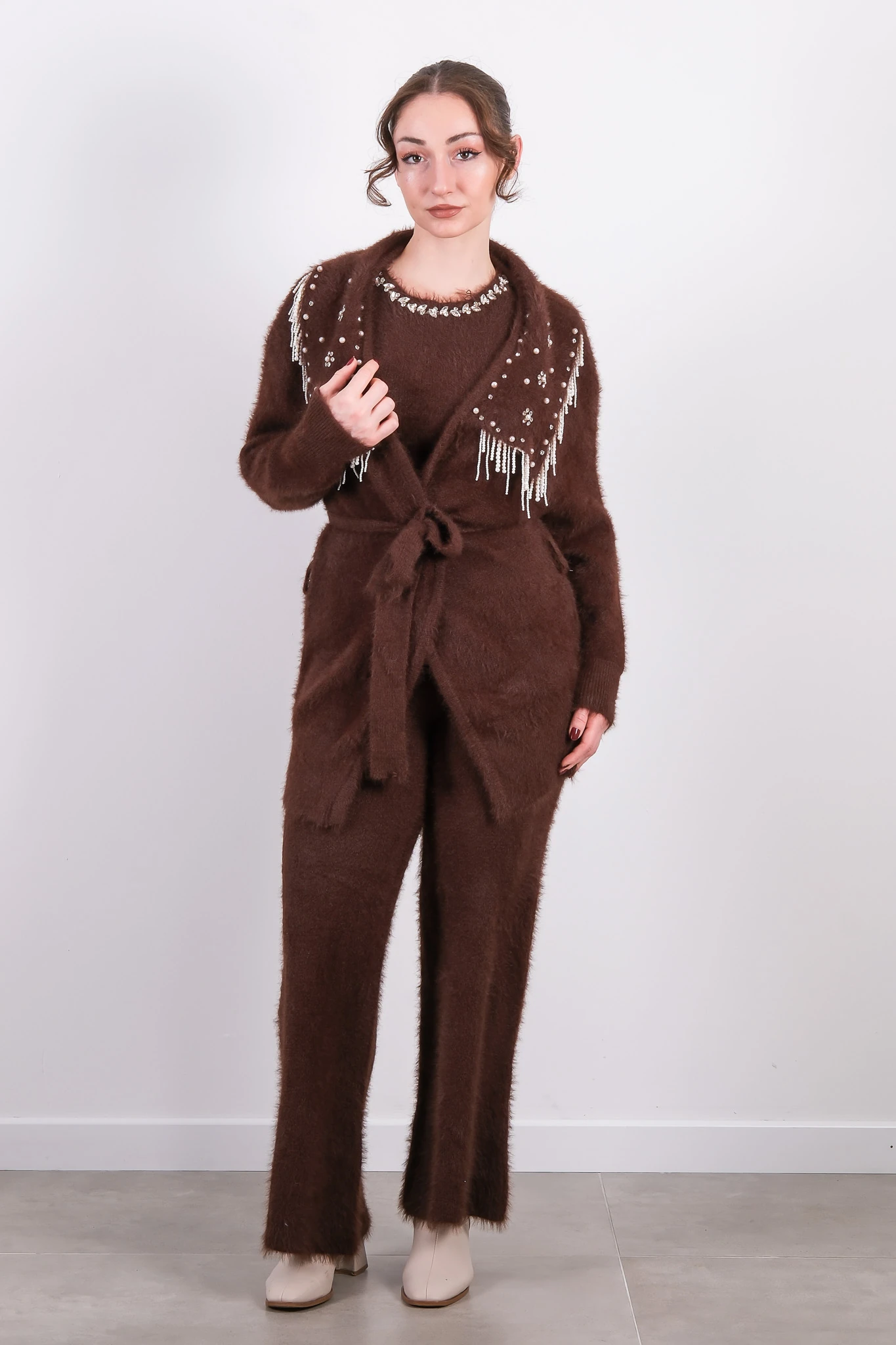 W-26-1030 MASSİMO DONNA TAKIM - Kahverengi