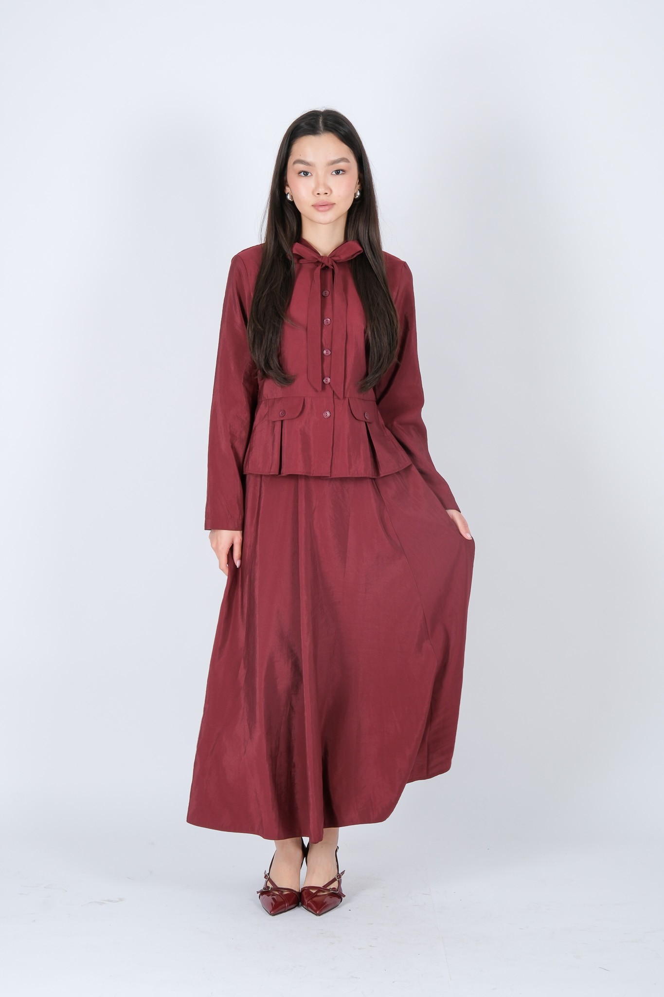 772 BADGER TAKIM - Burgundy