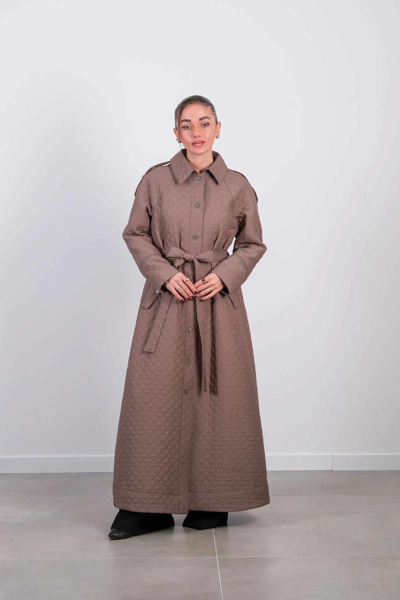 W-26-865 MASSİMO DONNA TRENÇ - Vizon