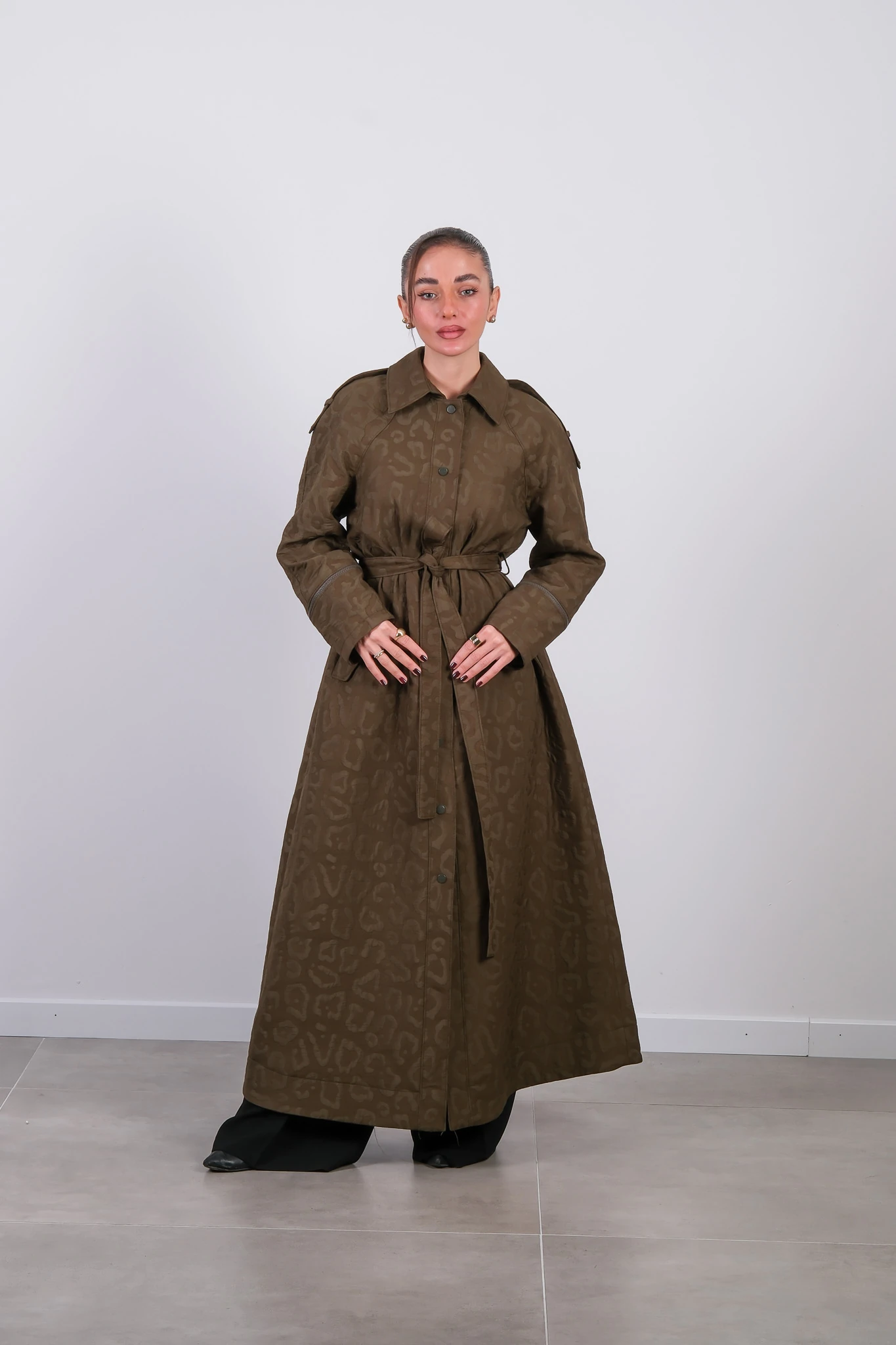 W-26-865 MASSİMO DONNA TRENÇ - Haki