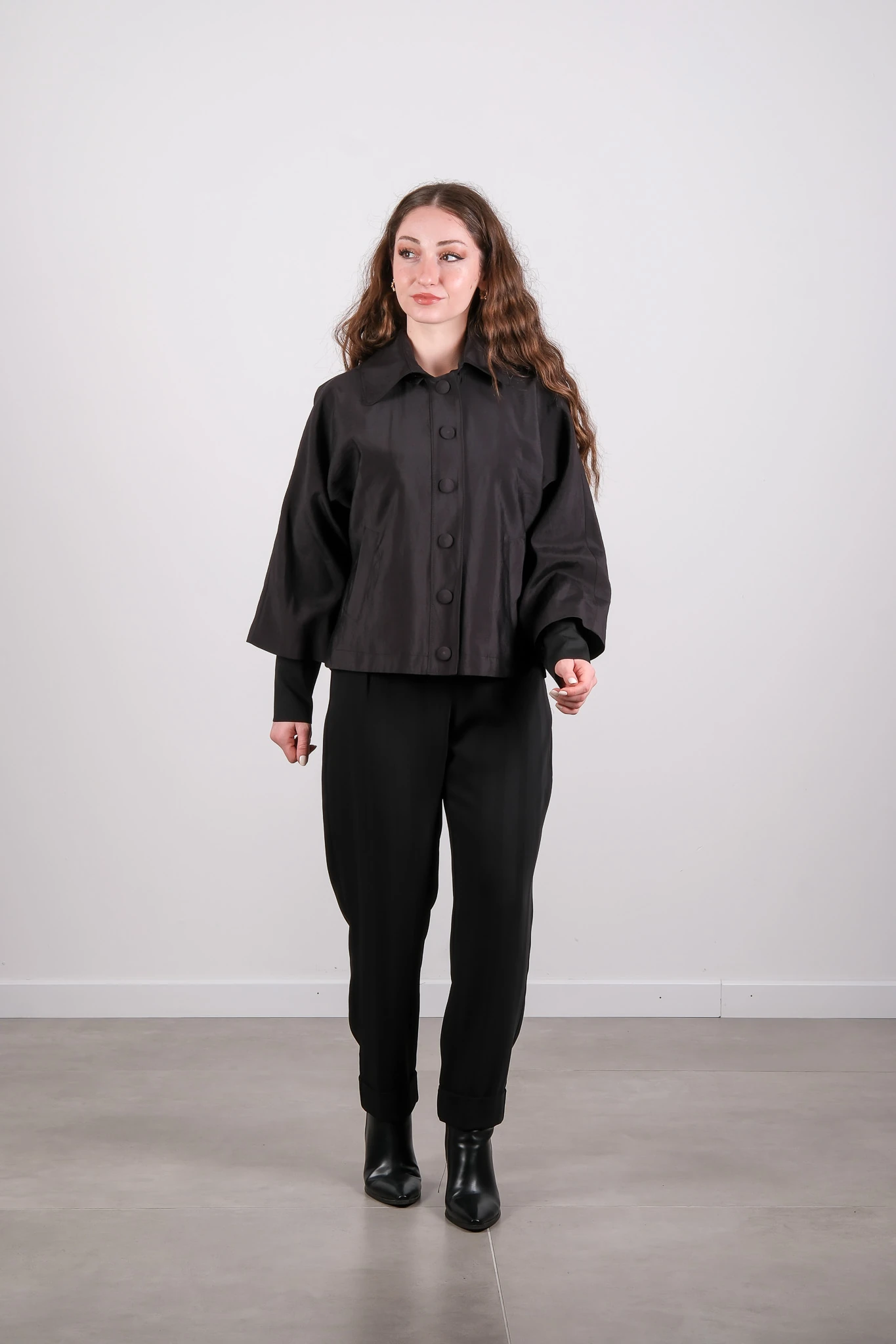 W-26-170 MASSİMO DONNA CEKET - Black