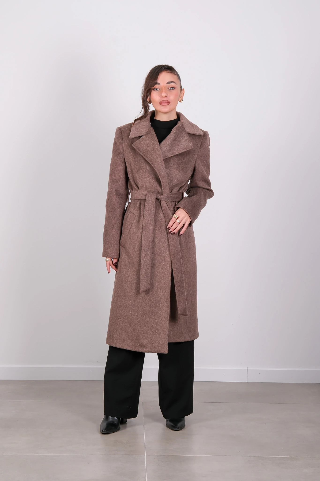 2301 MASSİMO DONNA KABAN - Vizon