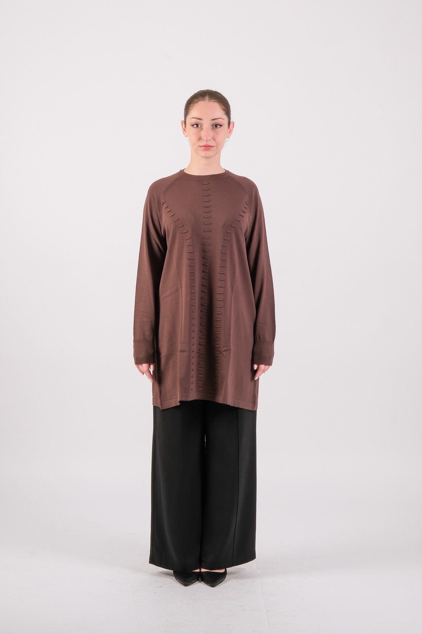 907 NUSS TUNİK - Kahve