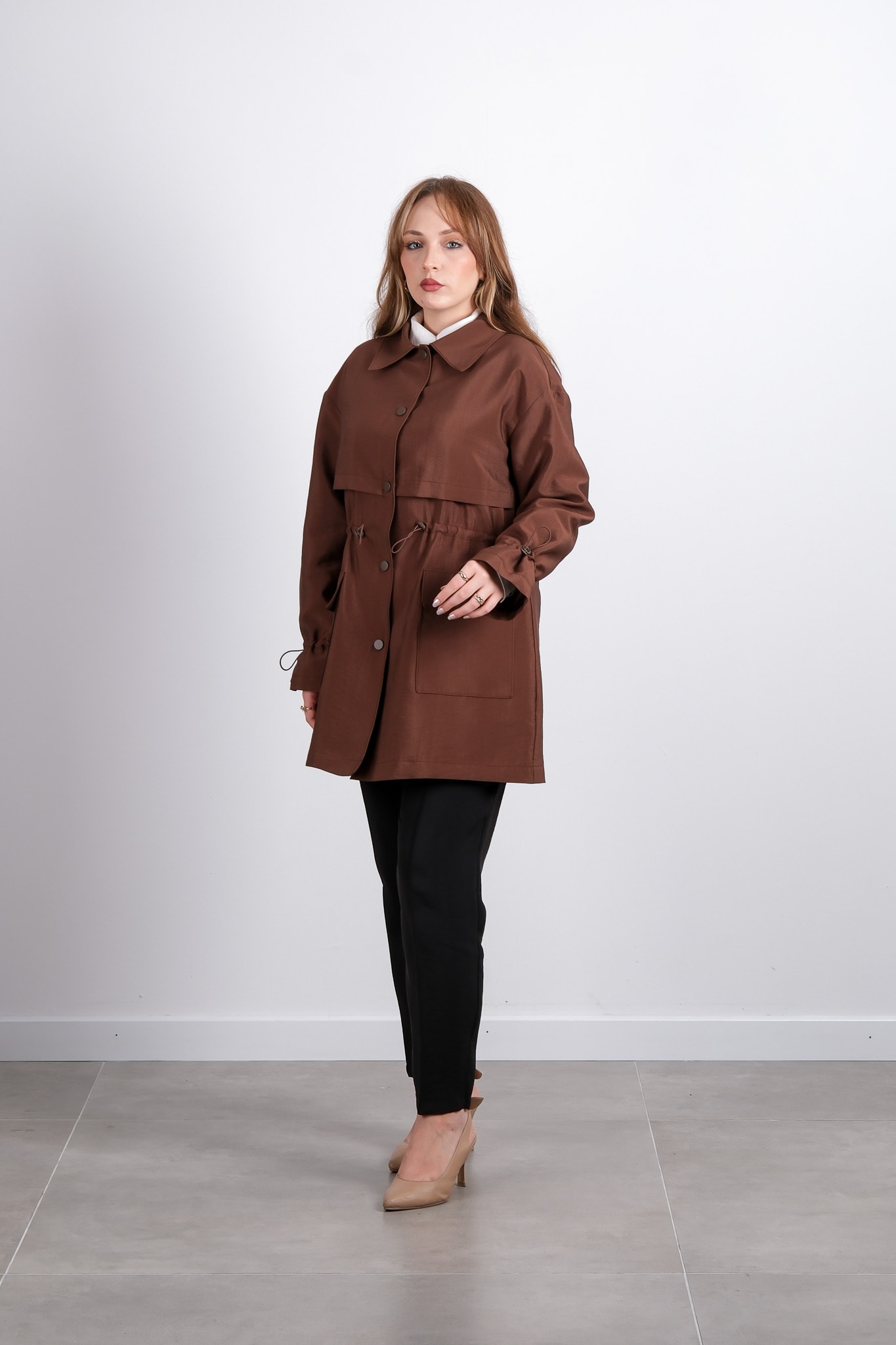 W-26-802 MASSİMO DONNA CEKET - Brown