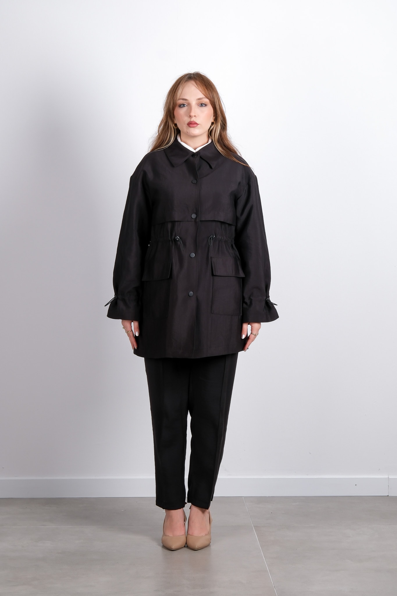W-26-802 MASSİMO DONNA CEKET - Black