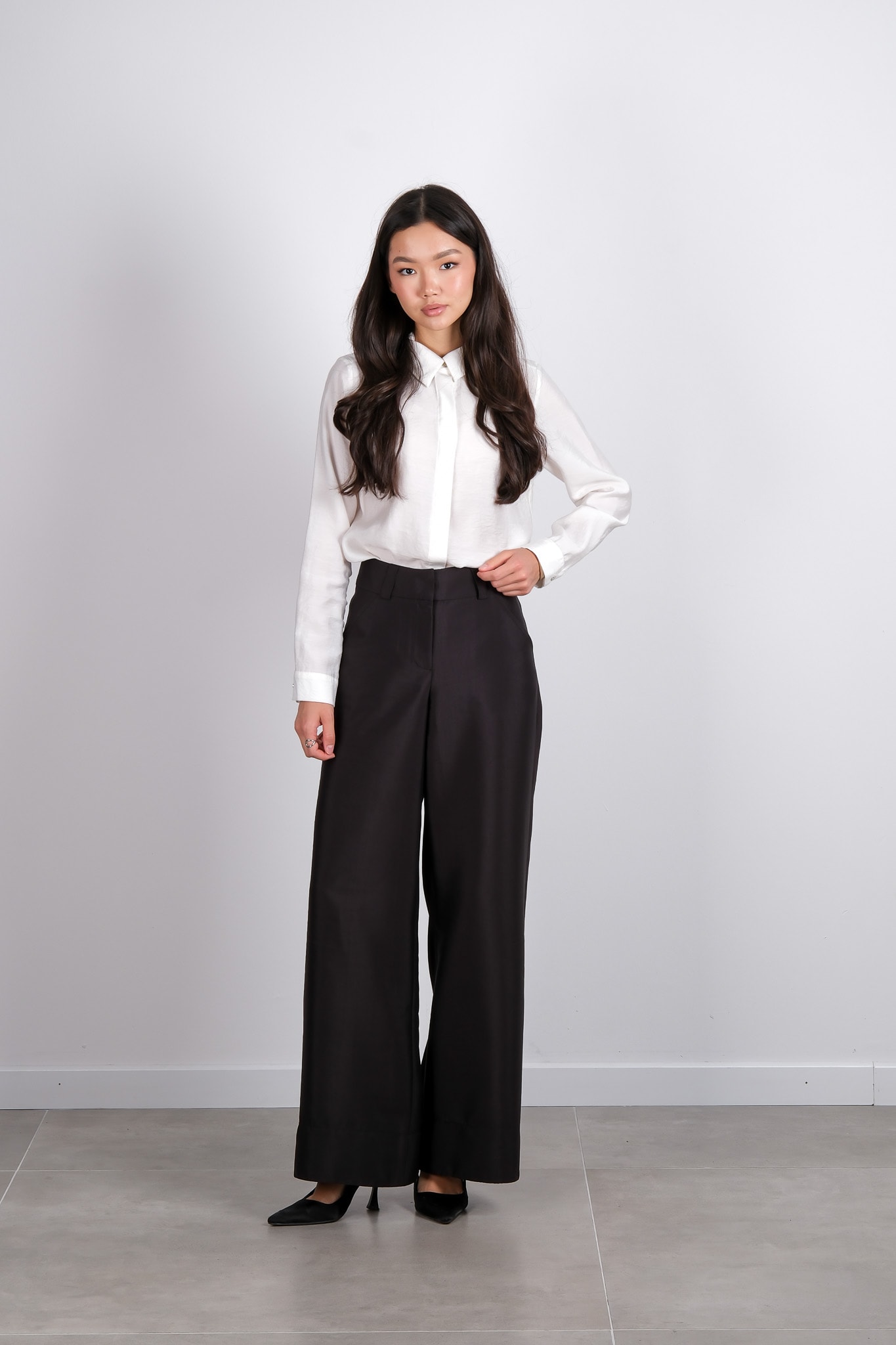 W-26-303 MASSİMO DONNA PANTOLON - Black