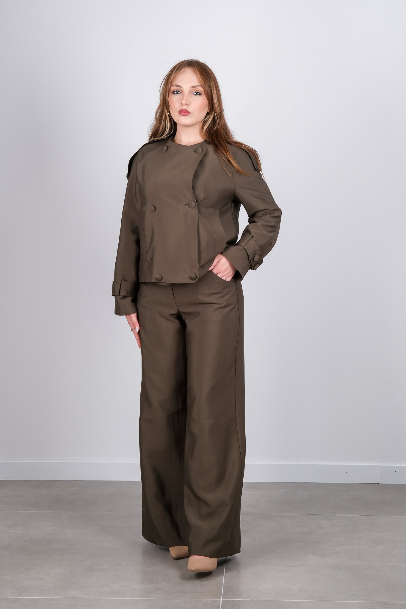 W-26-303 MASSİMO DONNA PANTOLON - Khaki