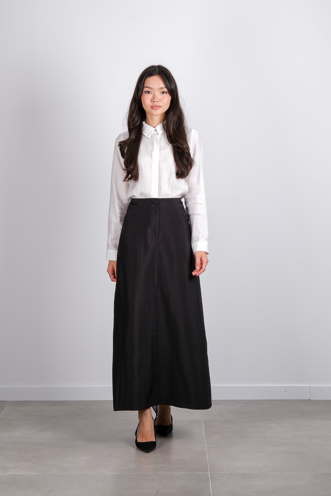 W-26-410 MASSİMO DONNA ETEK - Black
