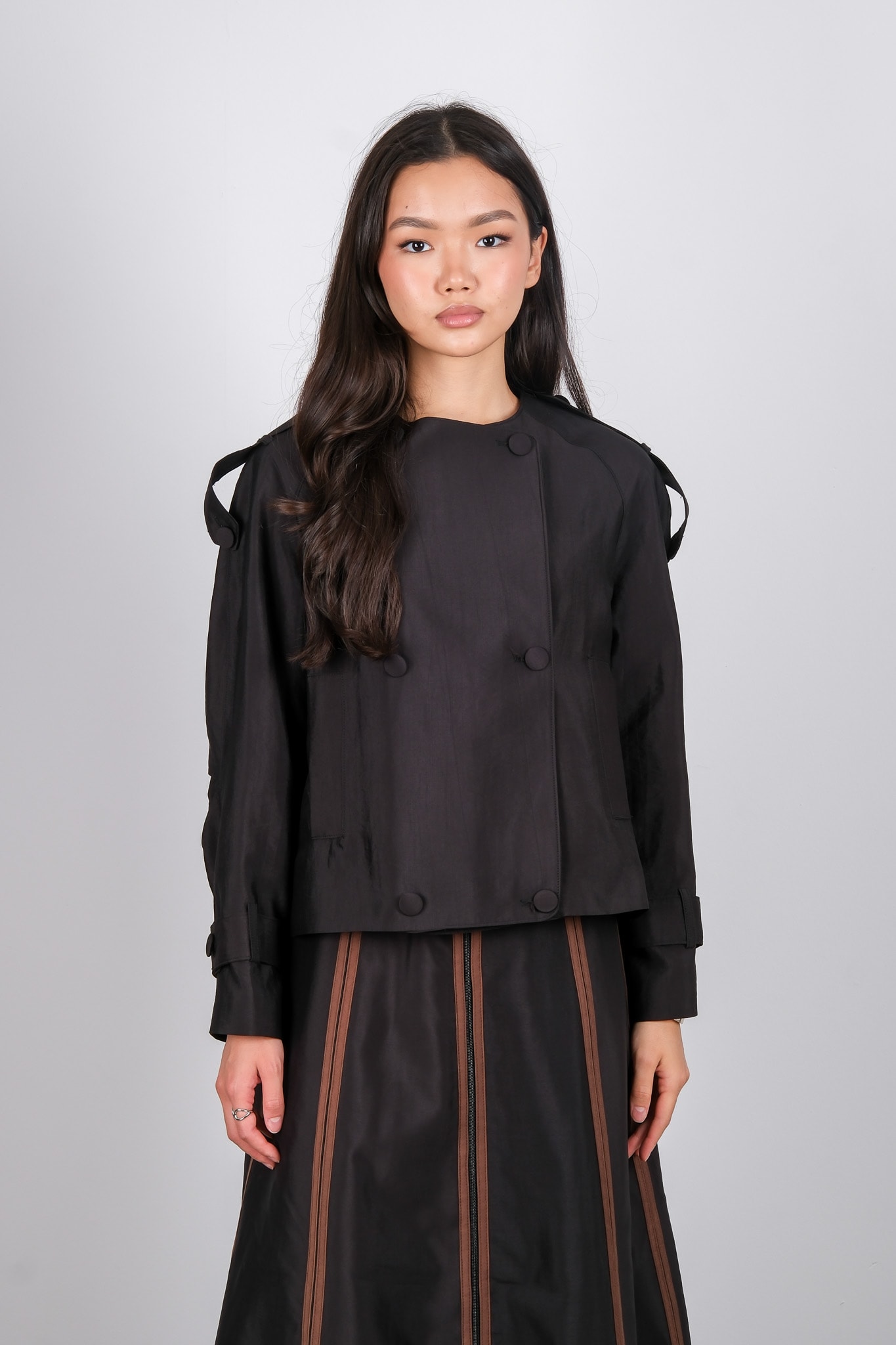 W-26-116 MASSİMO DONNA CEKET - Black