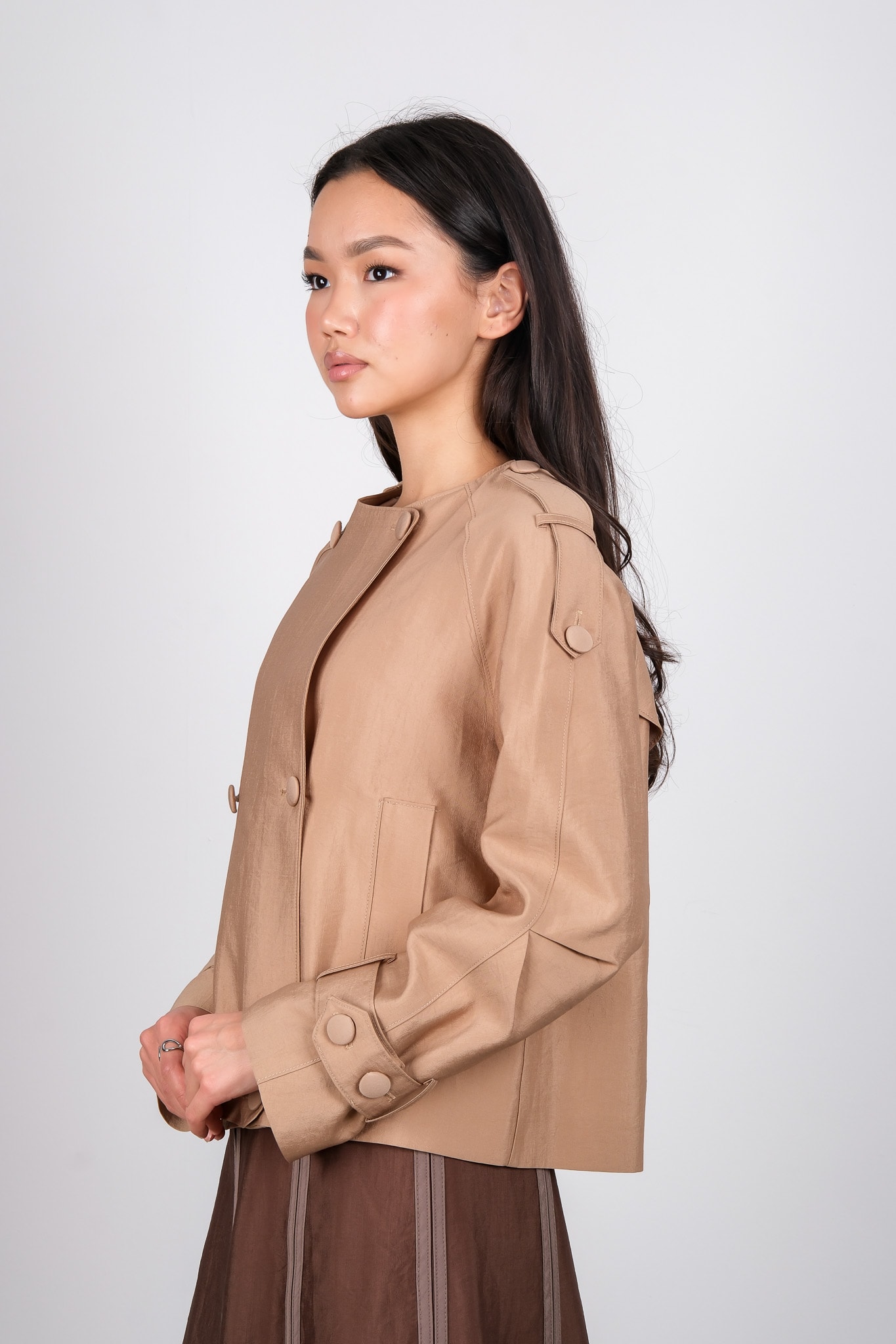 W-26-116 MASSİMO DONNA CEKET - Beige