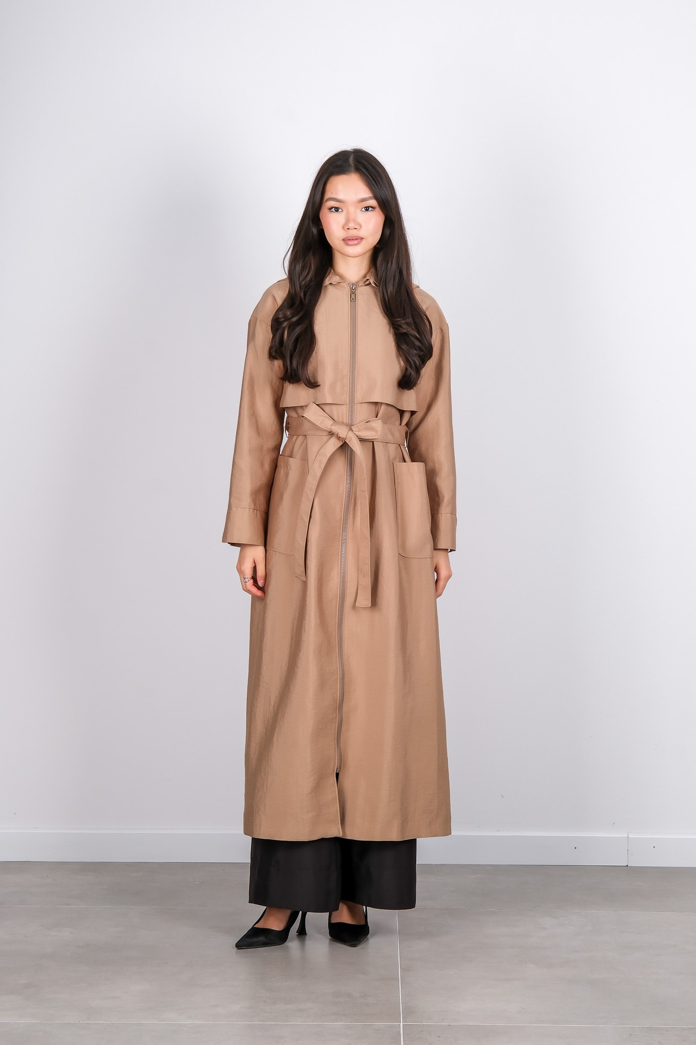 W-26-845 MASSİMO DONNA KAP - Beige