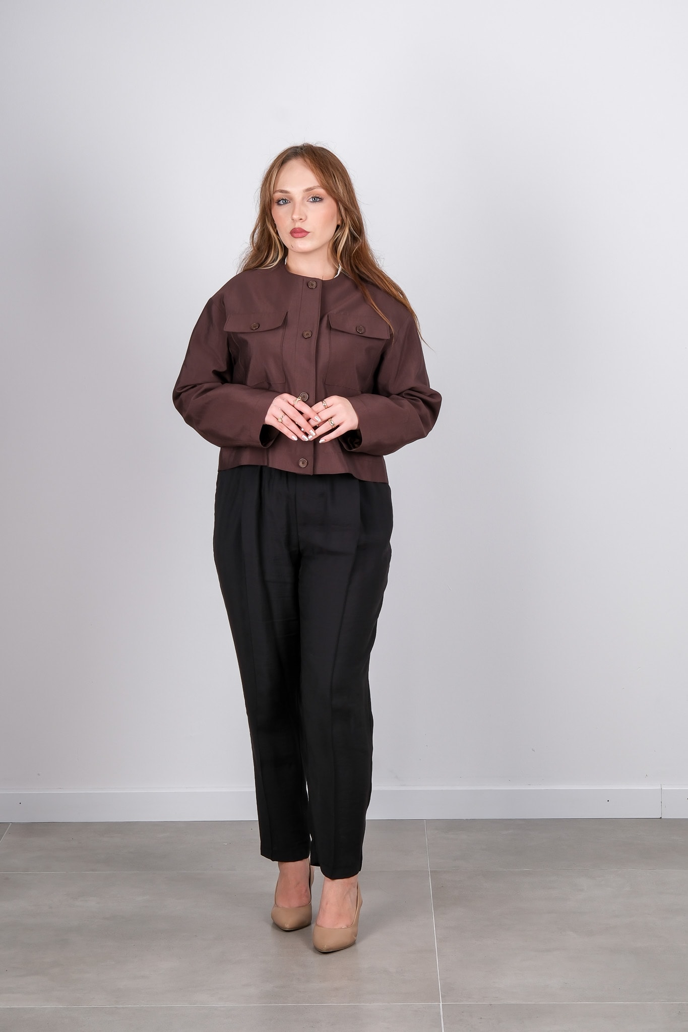 W-26-118 MASSİMO DONNA CEKET - Brown