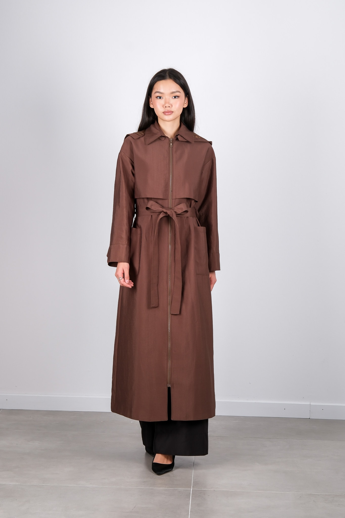 W-26-845 MASSİMO DONNA KAP - Brown