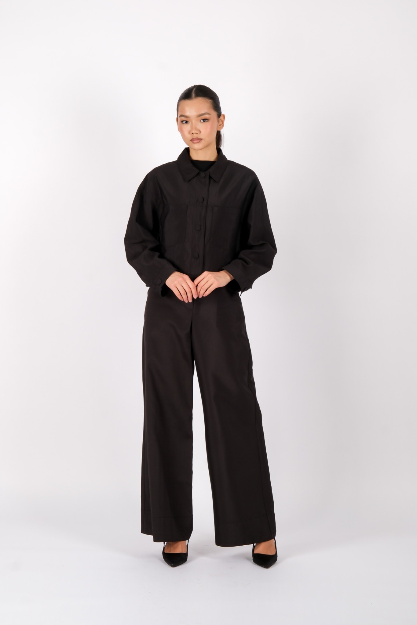 W-26-115 MASSİMO DONNA CEKET - Black