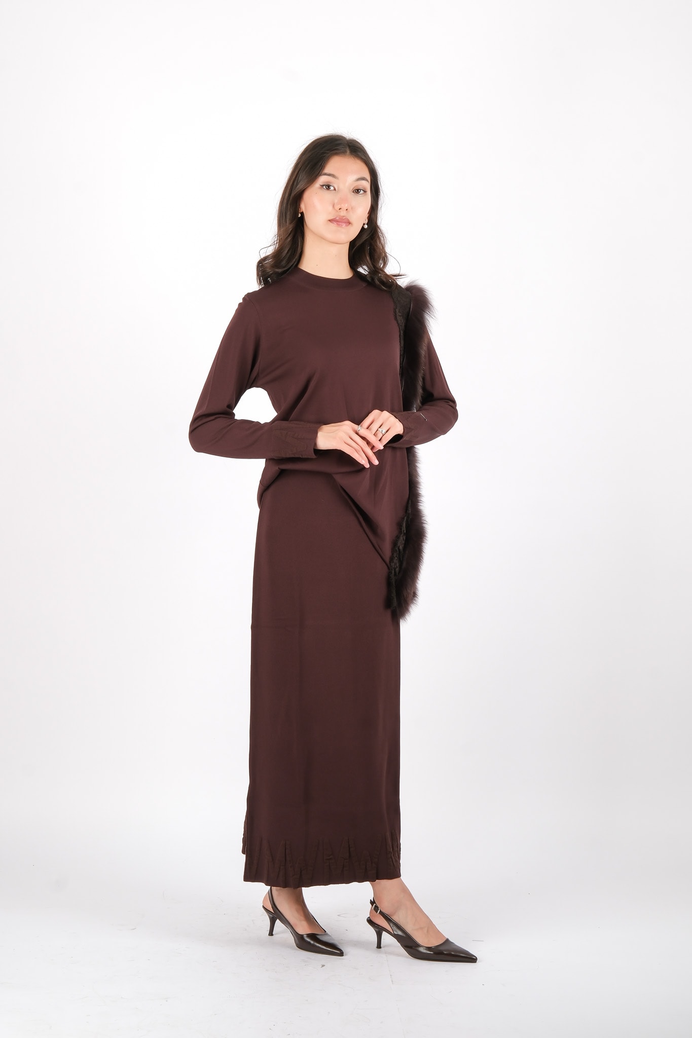 MİSS 268 MİSSWHENCE TUNİK - Kahverengi