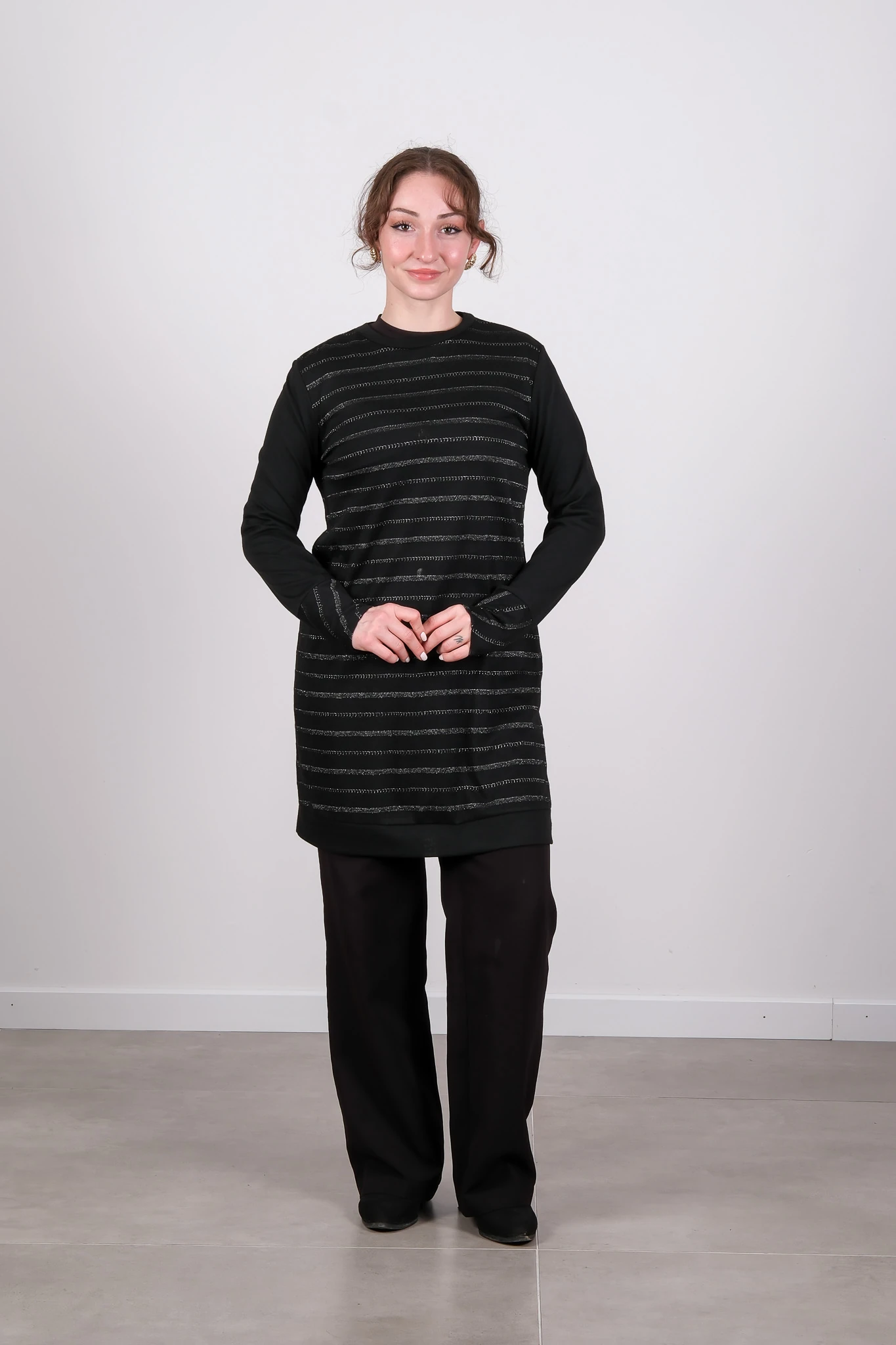 8016 LOOK TUNİK - Black