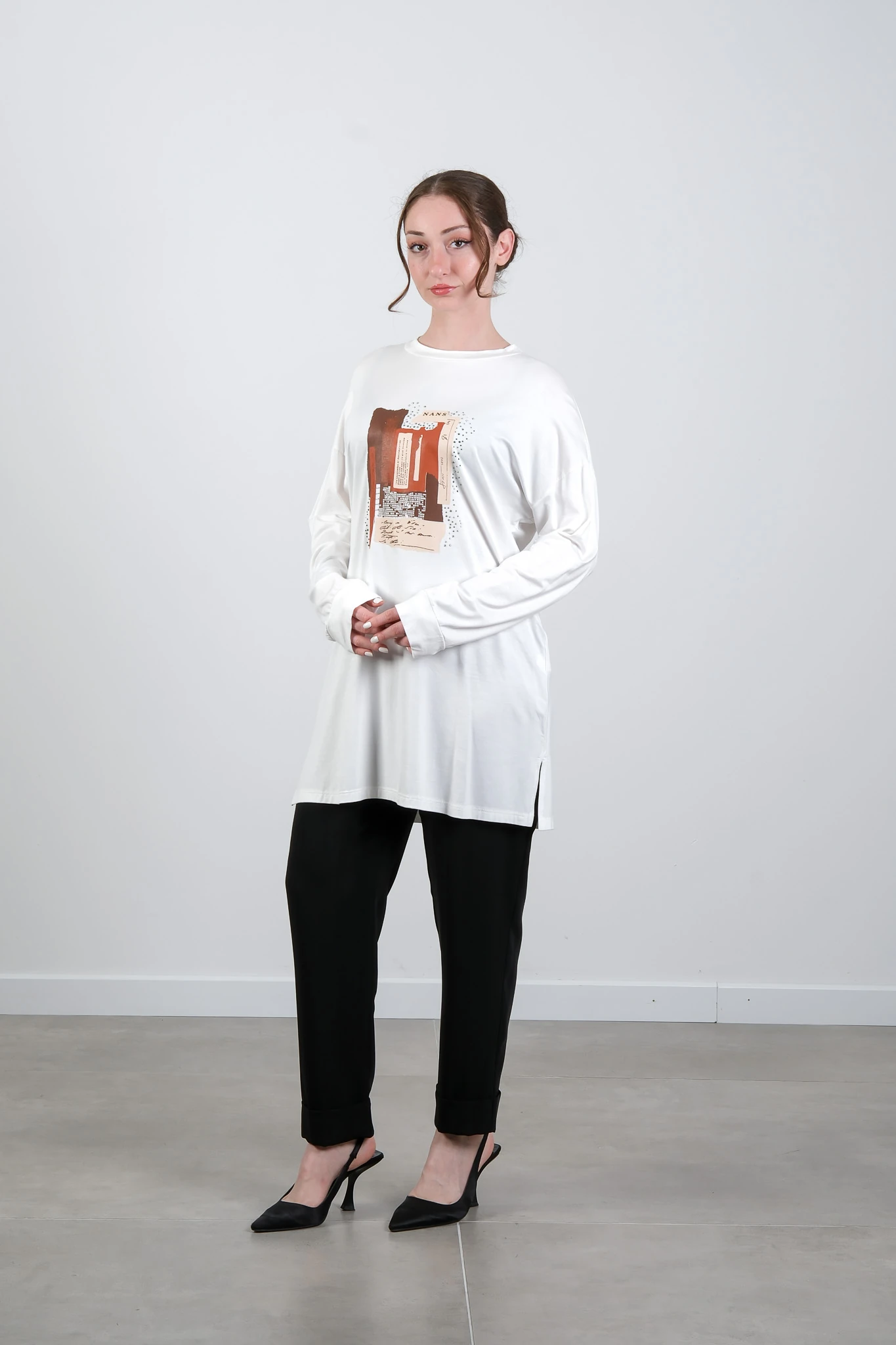 8139 LOOK TUNİK - Beyaz