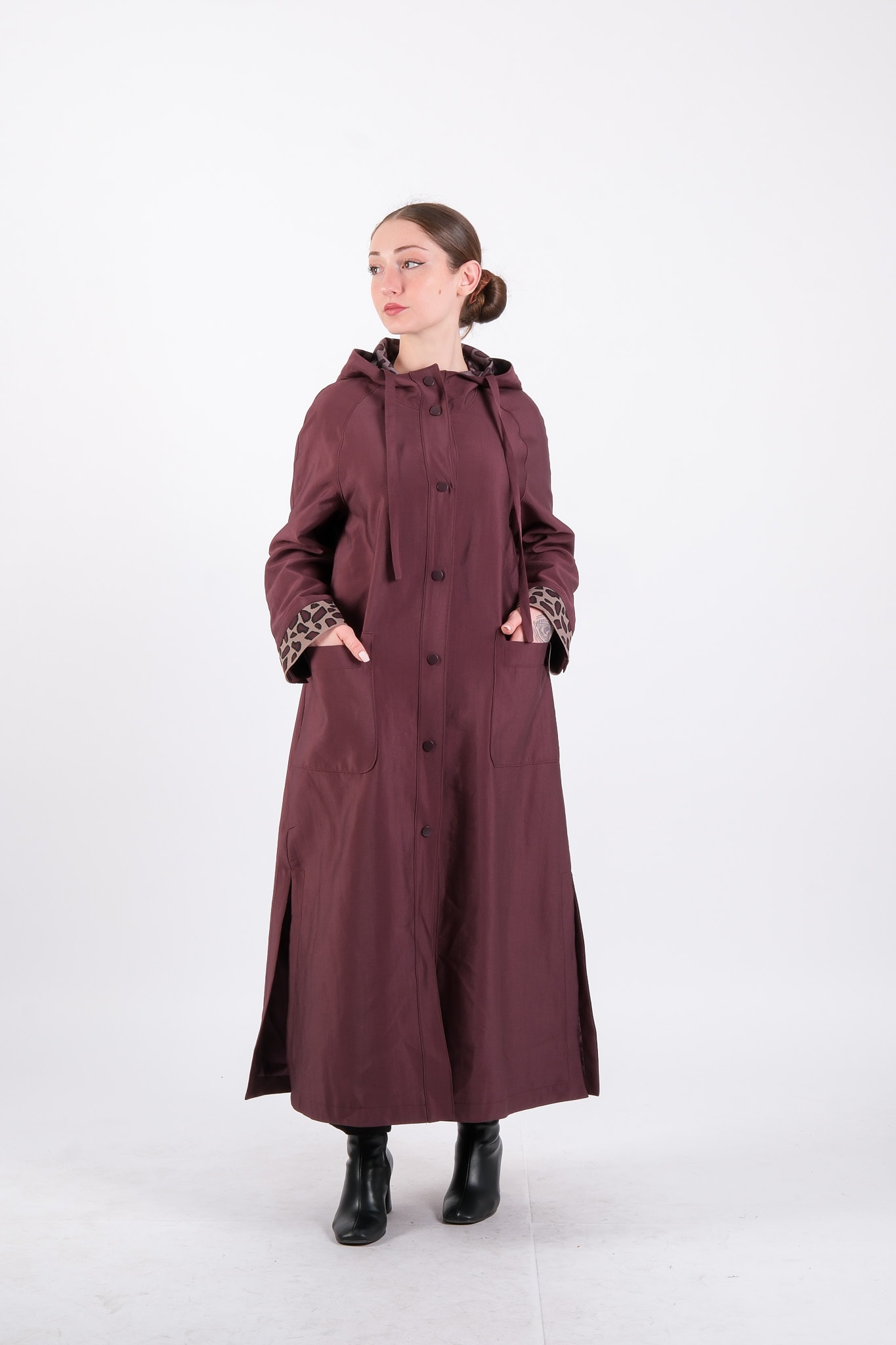 W-26-861 MASSİMO DONNA KAP - Plum