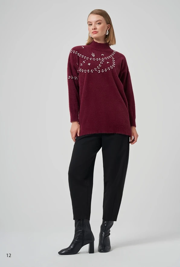 7002 NUSS TUNİK - Bordo