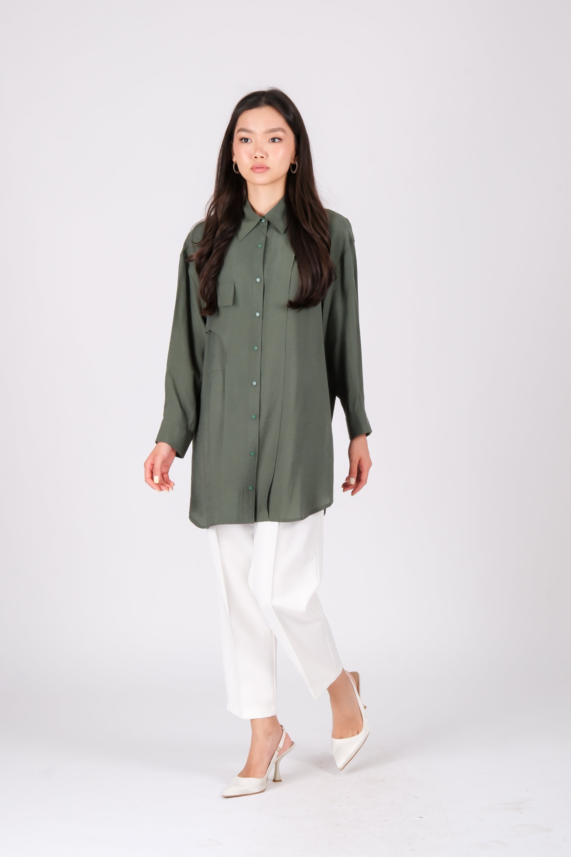 S-25-263 MASSİMO DONNA TUNİK - Haki