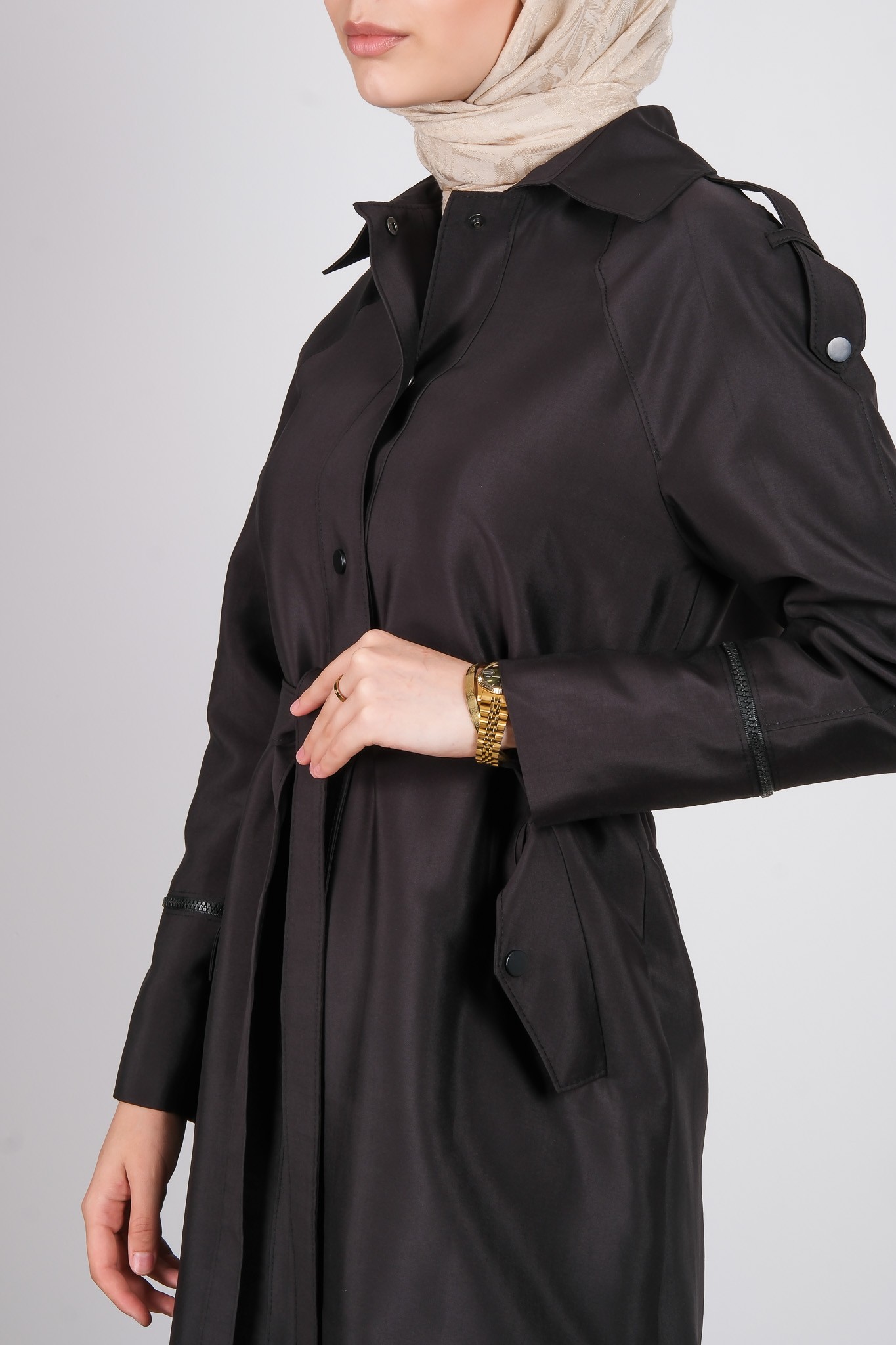 W-26-812 MASSİMO DONNA TRENCH KOT