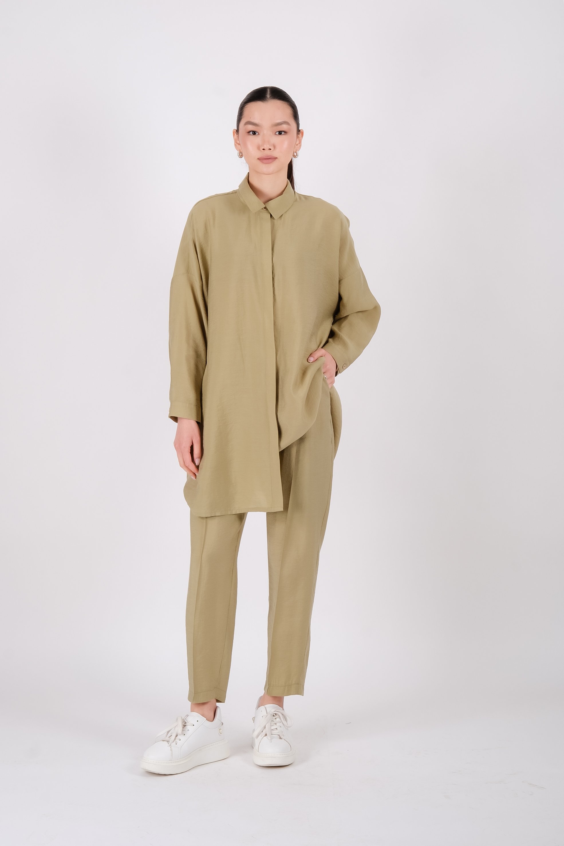 S-25-211 MASSİMO DONNA TUNİK - Haki