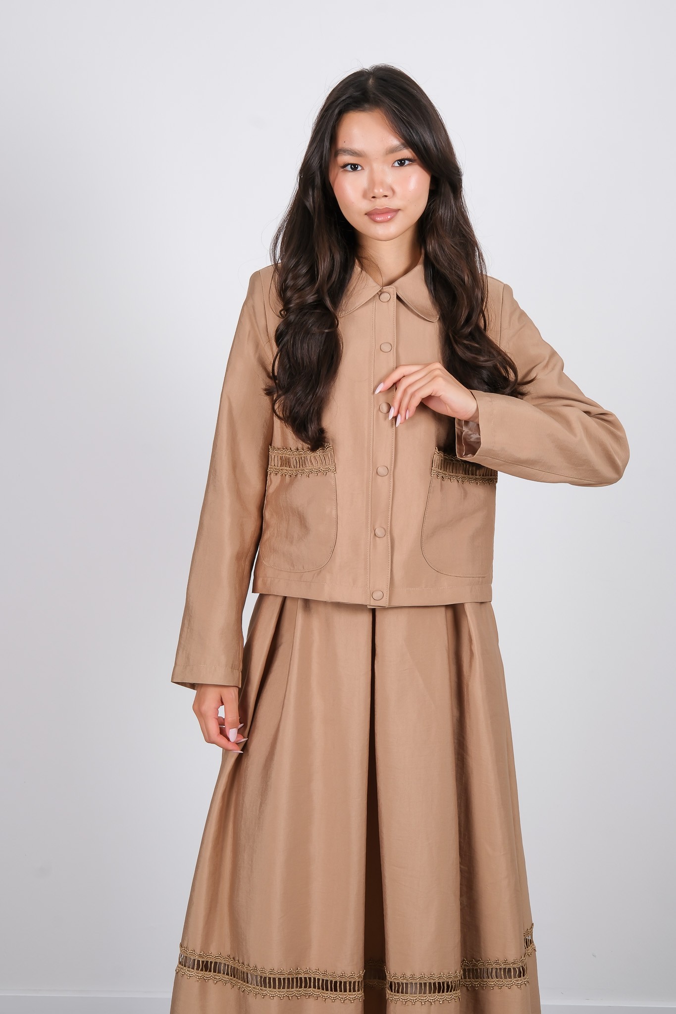 W-26-265 MASSİMO DONNA CEKET - Beige
