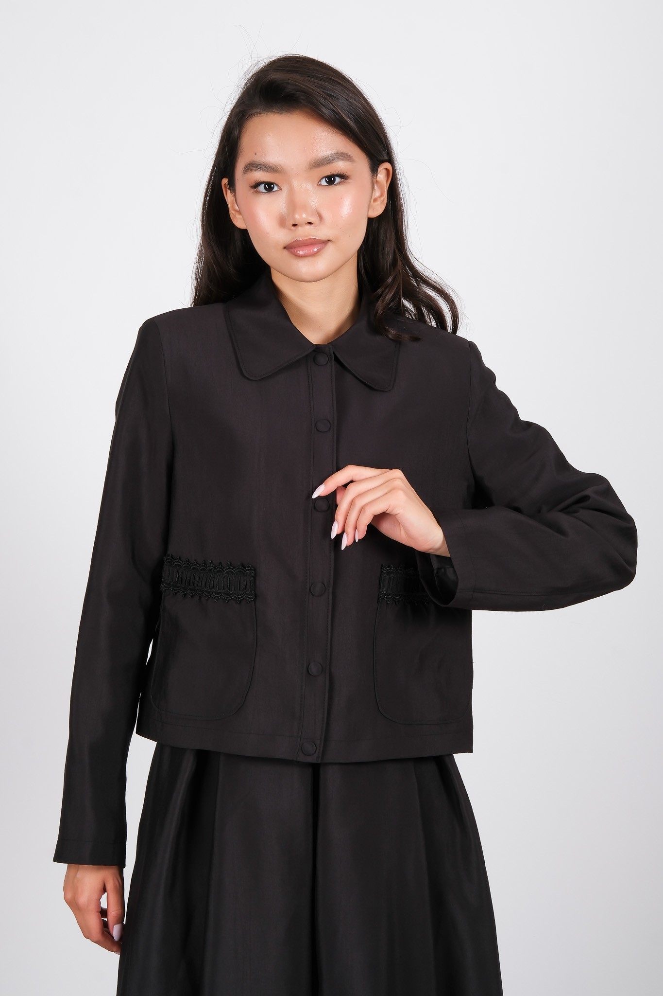 W-26-265 MASSİMO DONNA CEKET - Black