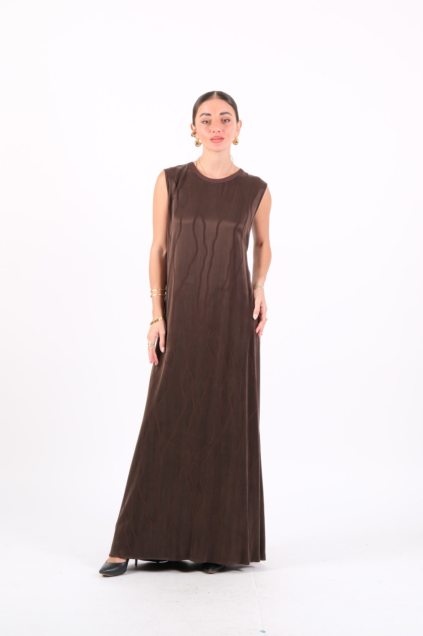 4078 MİSS DALIDA ELBİSE - Kakao