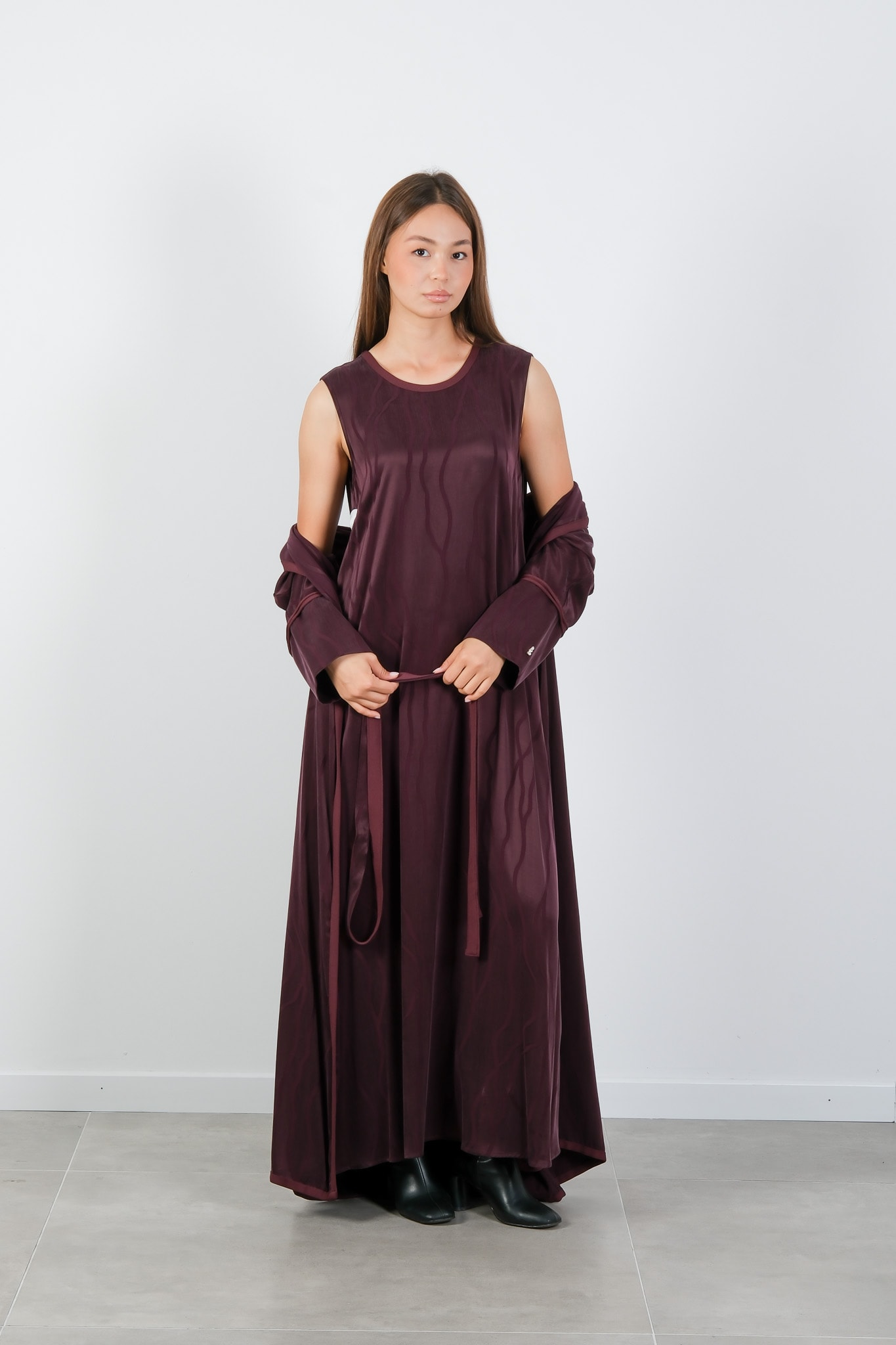 4078 MİSS DALIDA ELBİSE - Mürdüm