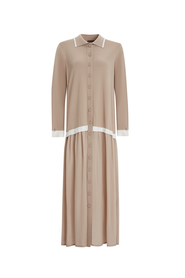4002 MISS DALIDA DRESS - Mink