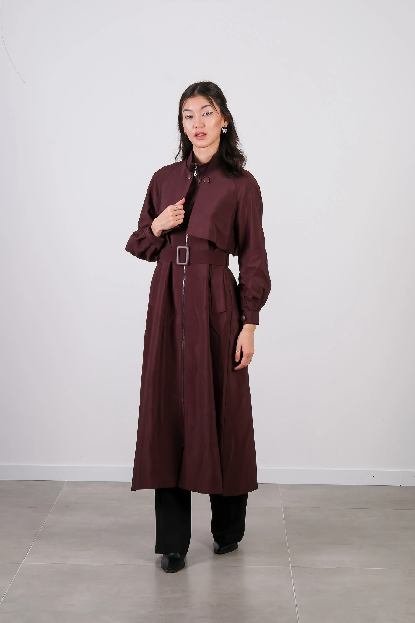 W-26-878 MASSİMO DONNA KAP - Mürdüm