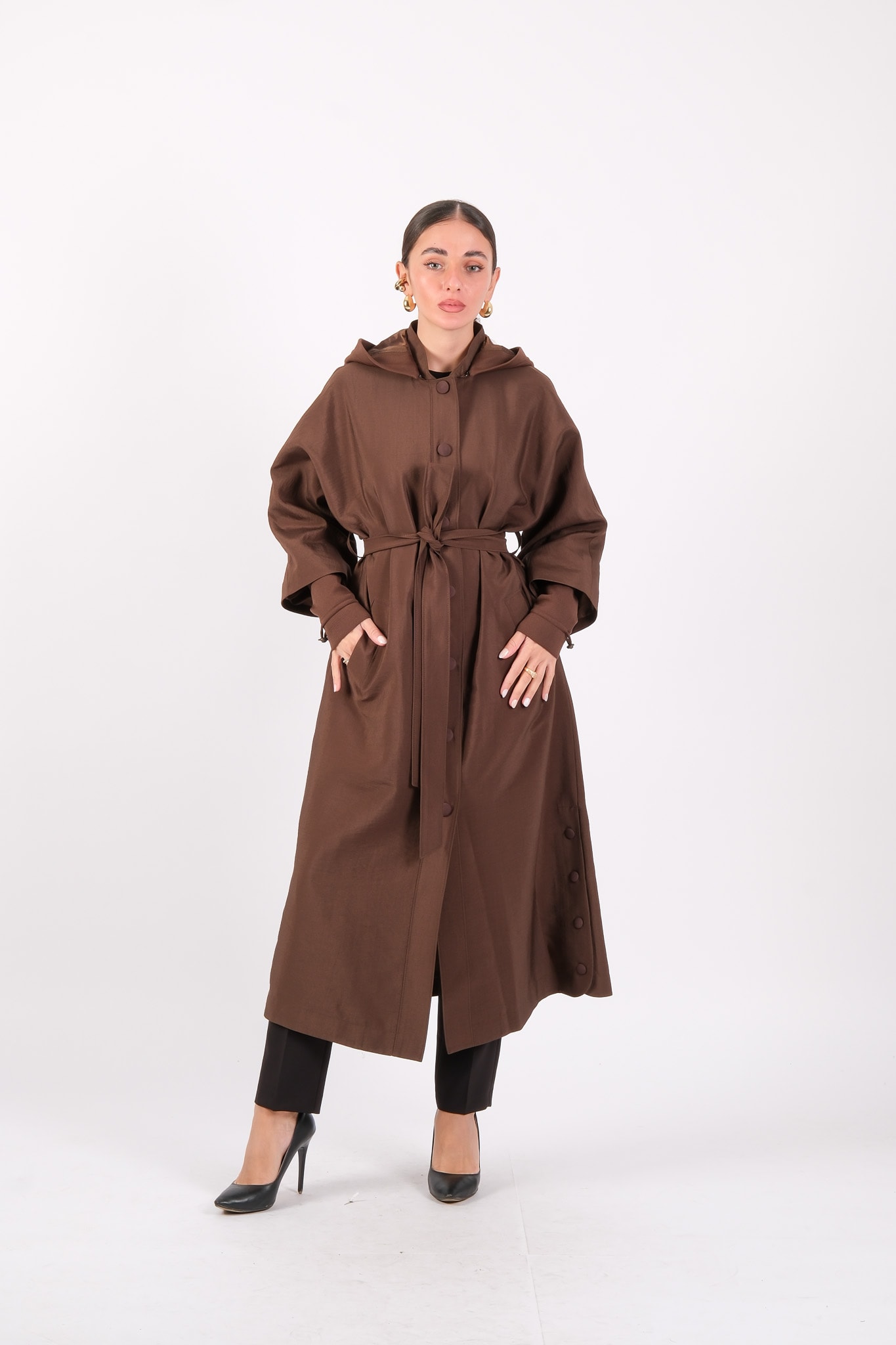 W-26-835 MASSİMO DONNA KAP - Brown