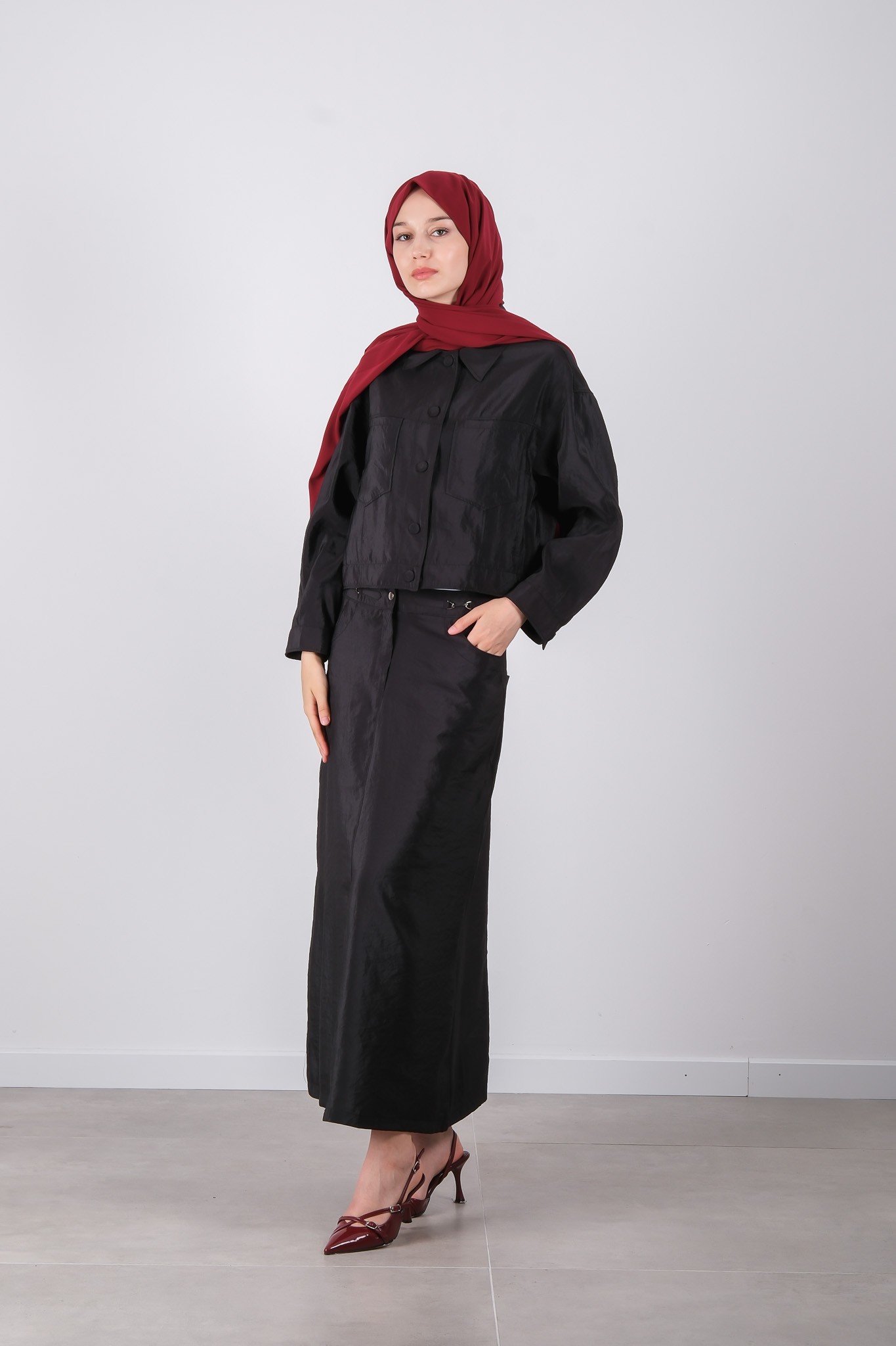 S-25-410 MASSİMO DONNA ETEK - Black