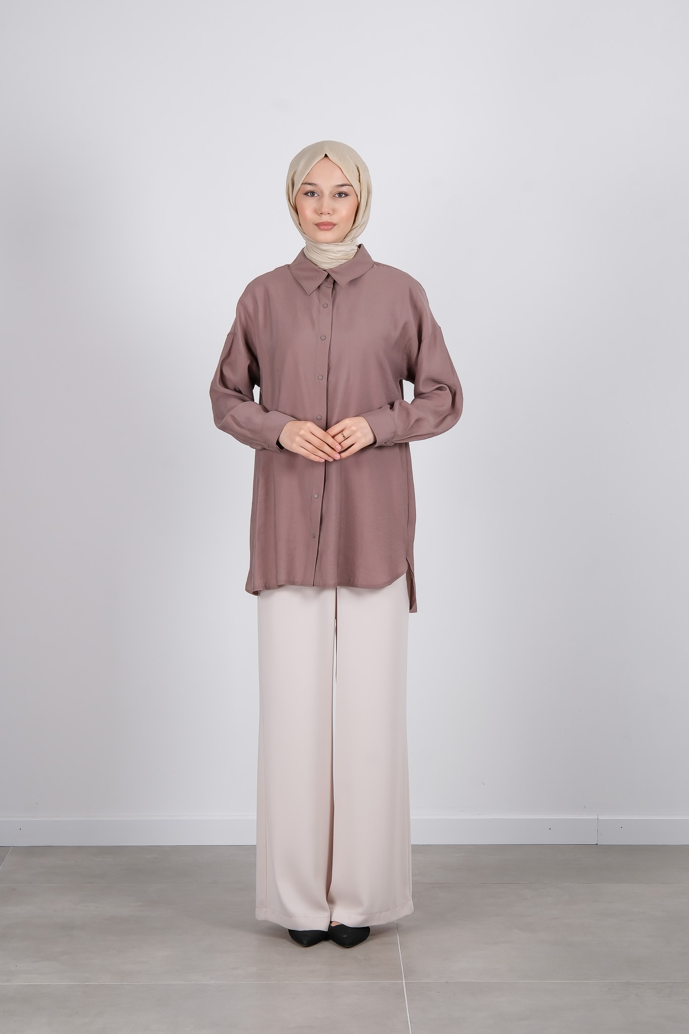 S-25-225 MASSİMO DONNA BLUZ - Mink